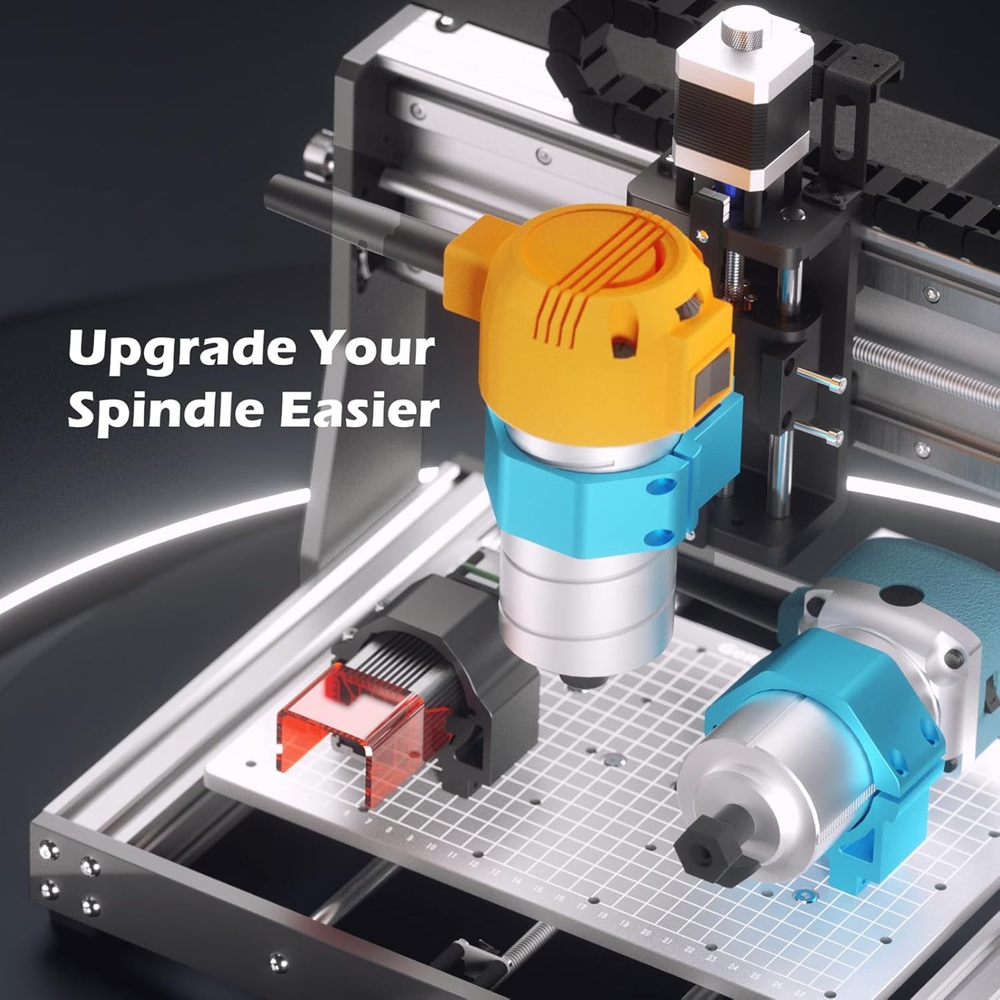 Router Kit GRBL Control 3 Axis Plastic Acrylic PCB PVC Wood Carving Milling Engraving Machine with Offline Controller, XYZ Working Area 300 x 180 x 45mm