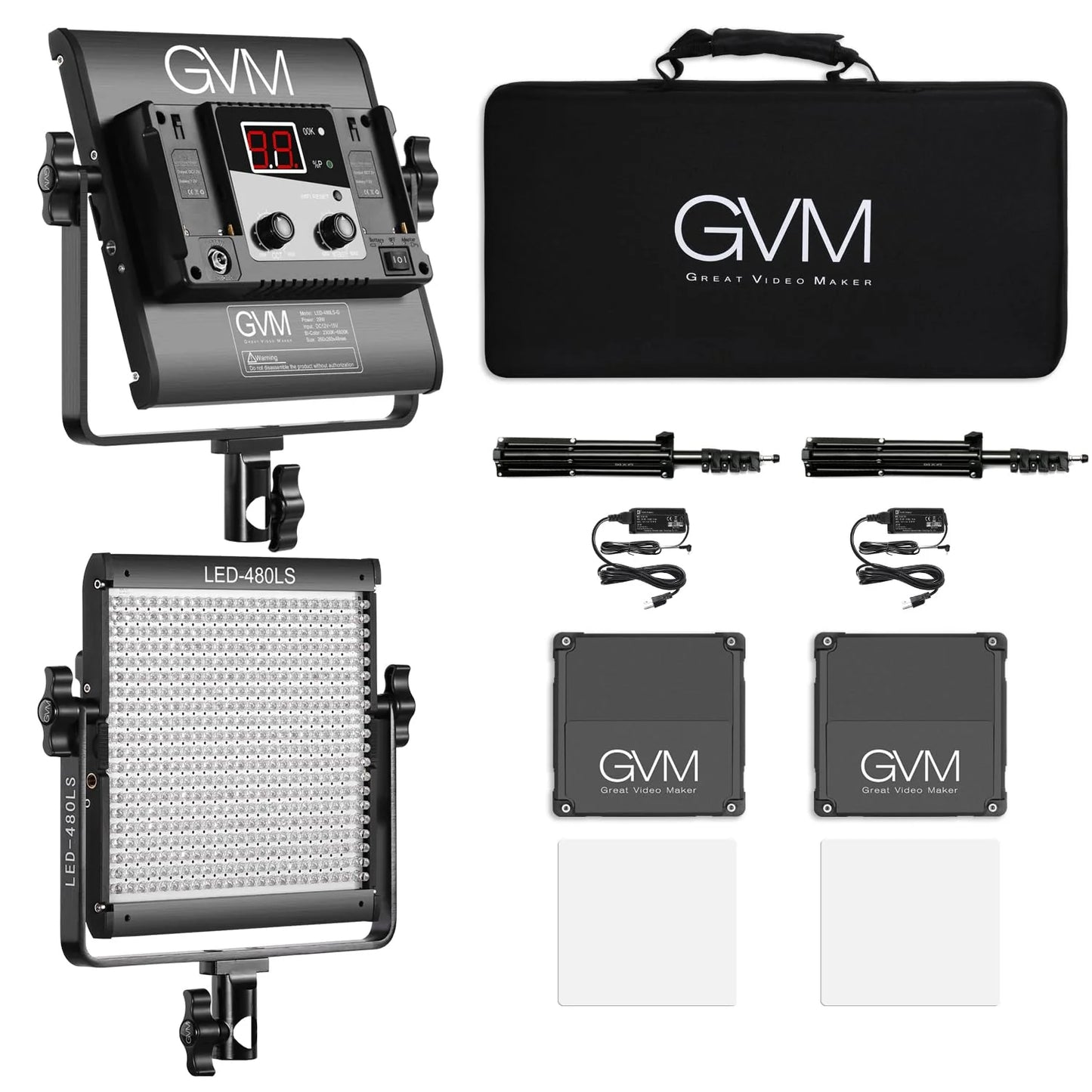 2 Pack LED Video Lighting Kits with APP Control