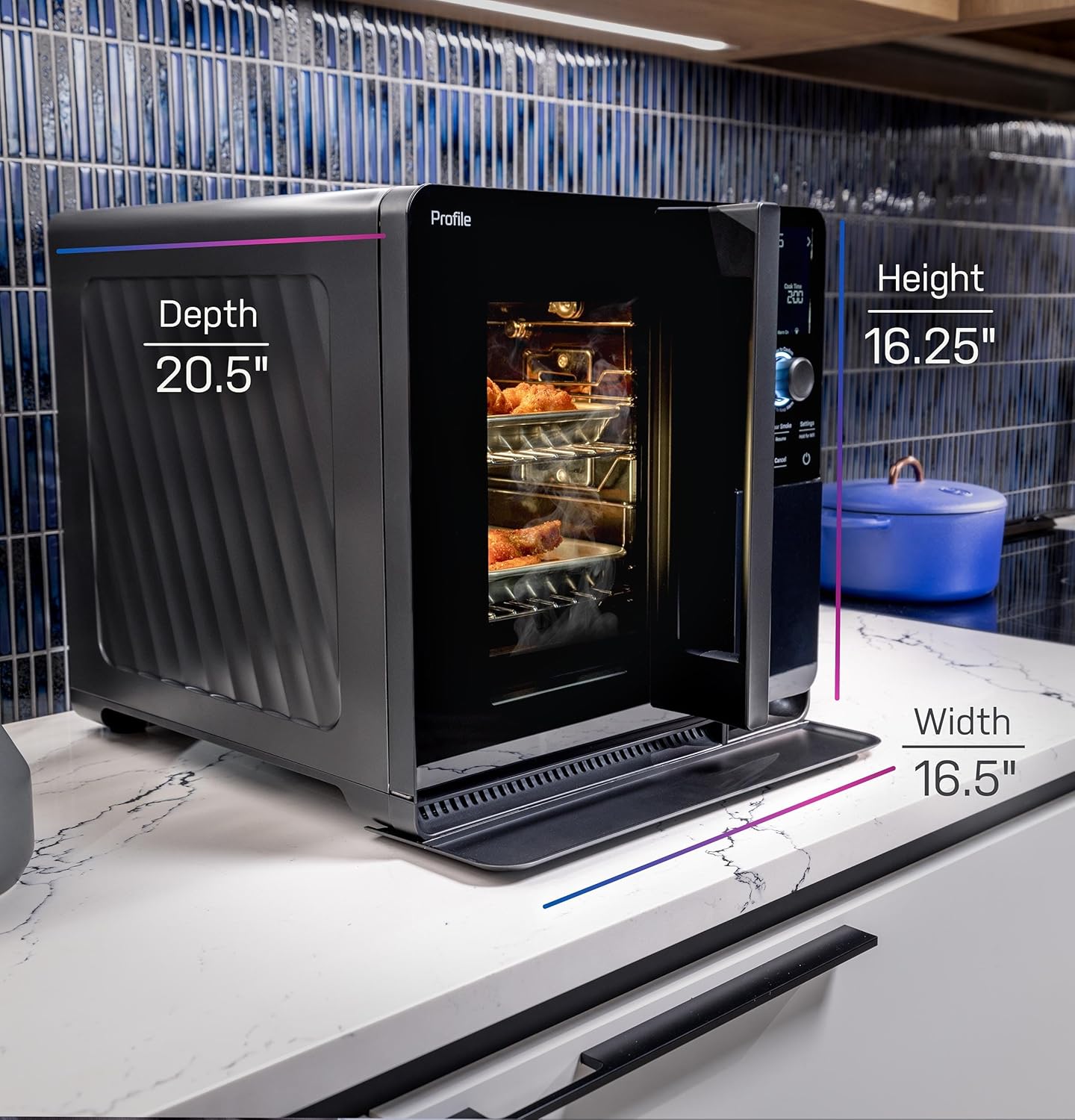 Smart Indoor Pellet Smoker, with Active Smoke Filtration, 5 Smoke Control Settings, WiFi Connected, Electric, Countertop BBQ Appliance, Black