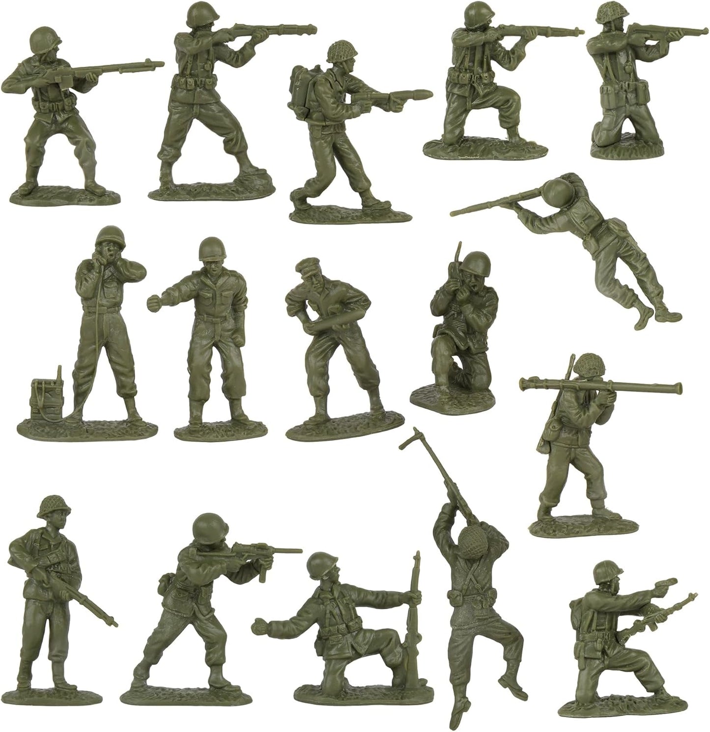 World War II "Fortress Operation" Battle Set - Plastic Soldier Figures 130-piece Doll Set