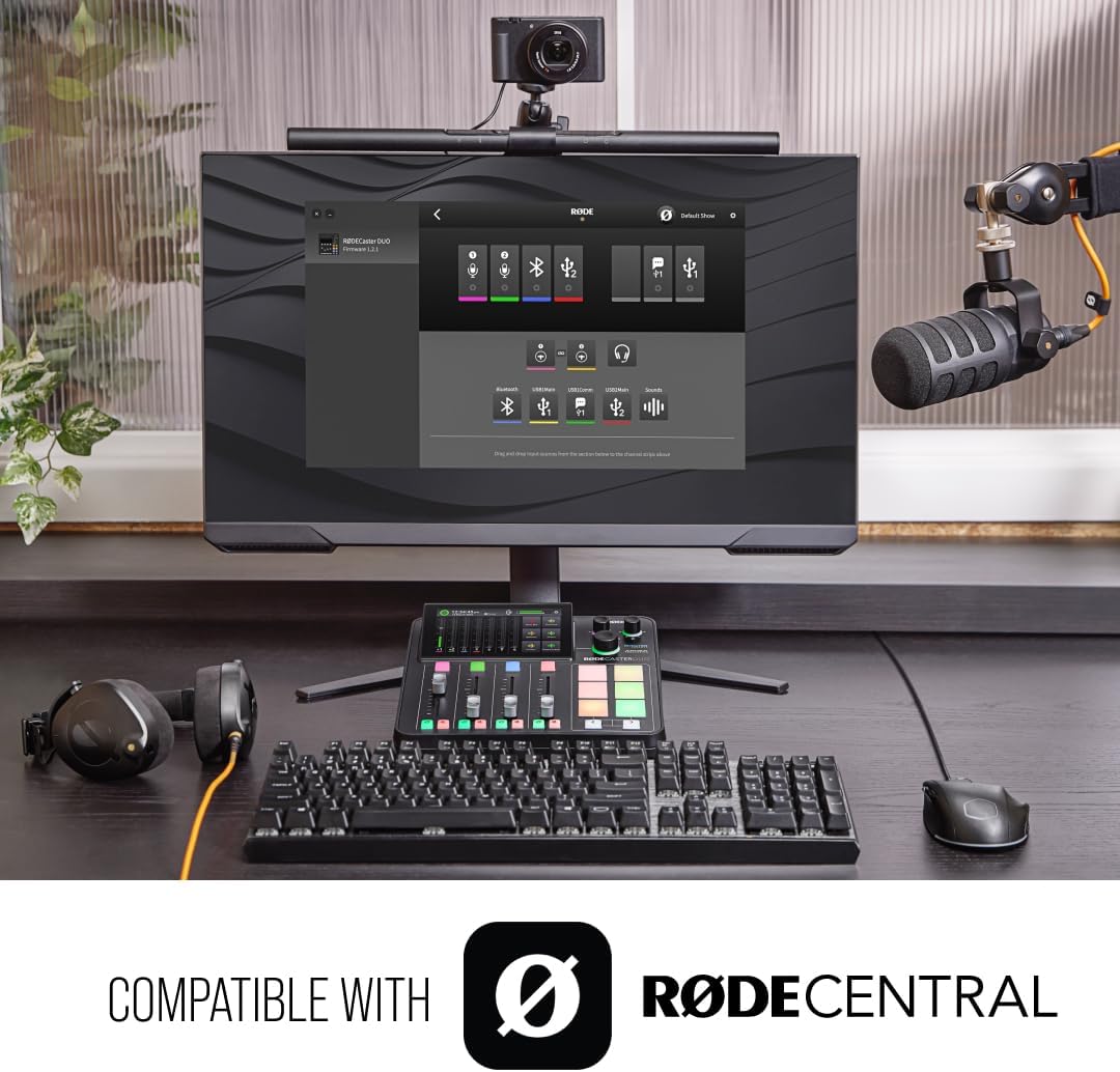 All-in-One Production Solution for Podcasting, Streaming, Music Production and Content Creation,Black