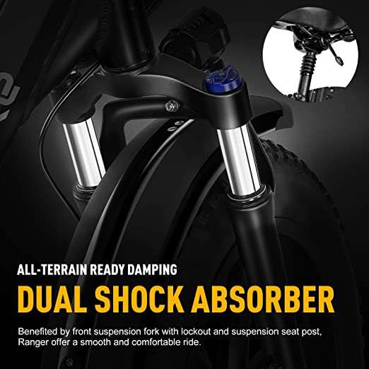 20 x 4.0 Foldable Electric Bicycle with 500W Motor, 48V 15AH Removable Battery