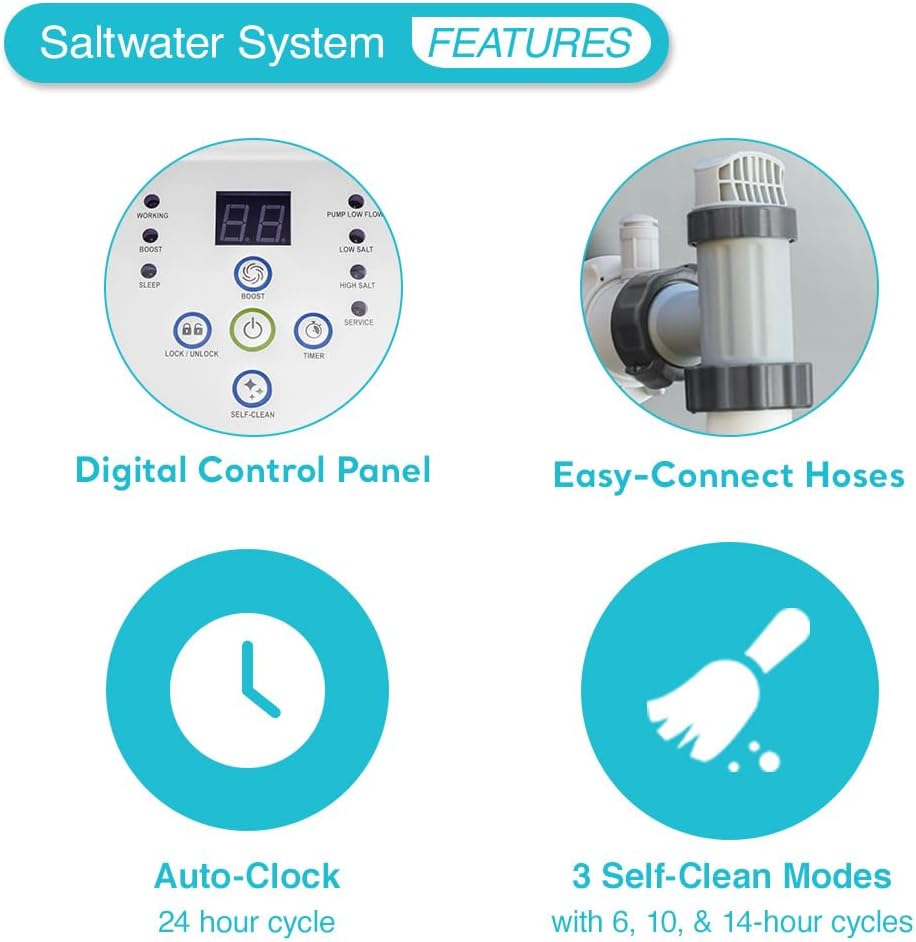 Krystal Clear Saltwater System for Above-Ground Pools up to 15,000 Gallons