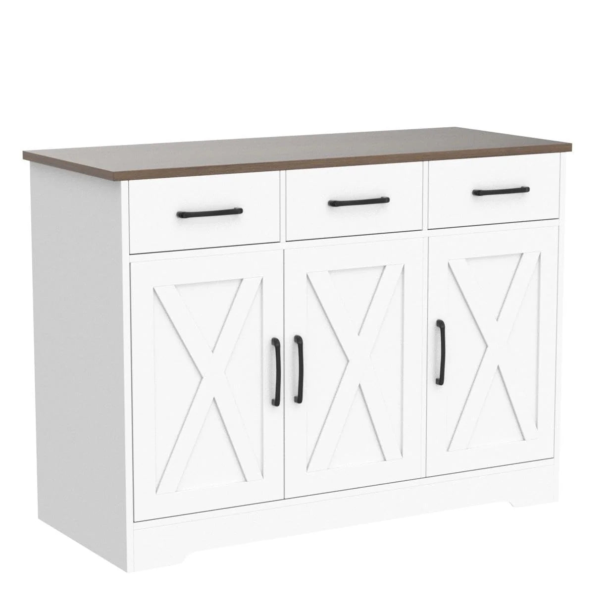 Modern Farmhouse Sideboard Buffet Cabinet