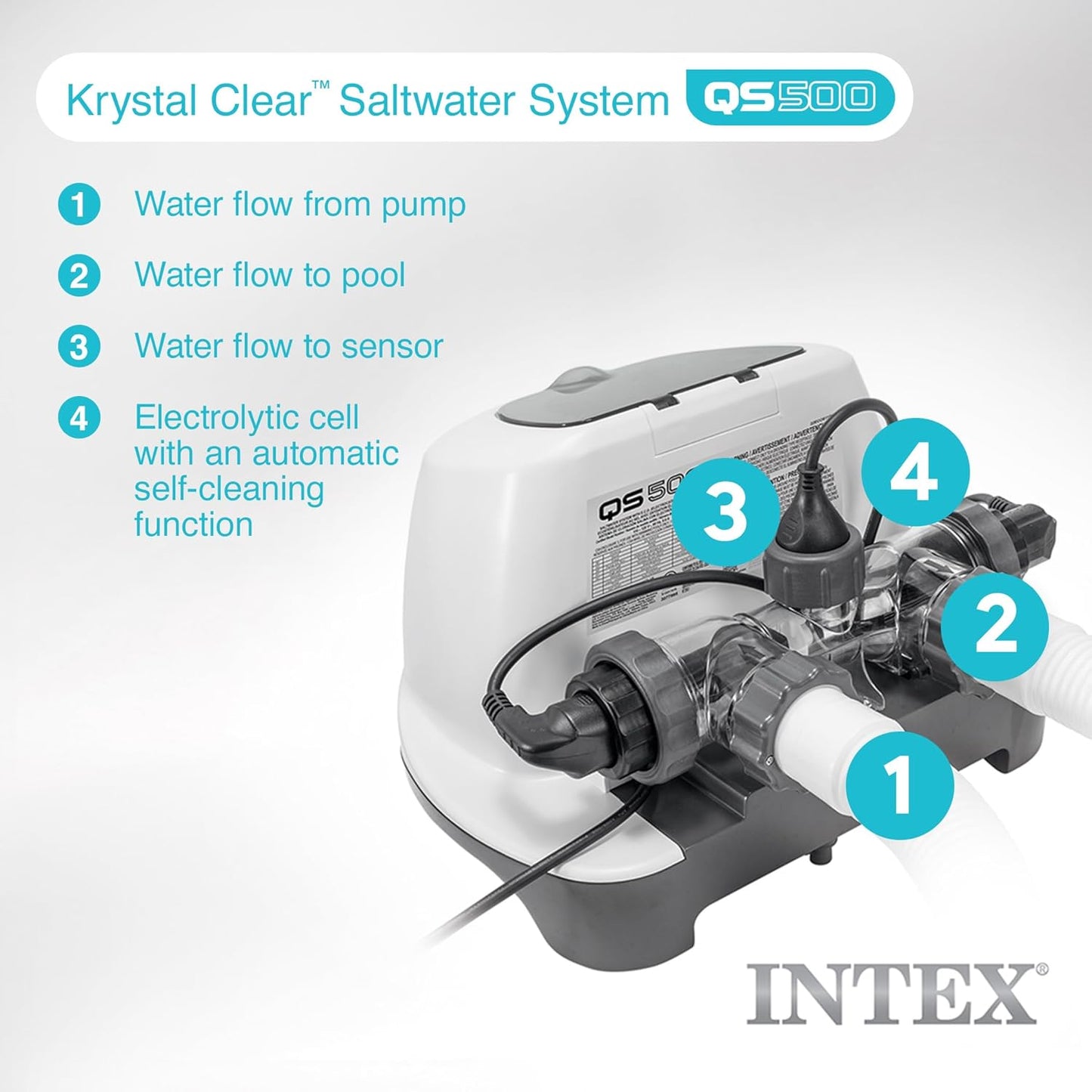 Krystal Clear Saltwater System for Above-Ground Pools up to 15,000 Gallons