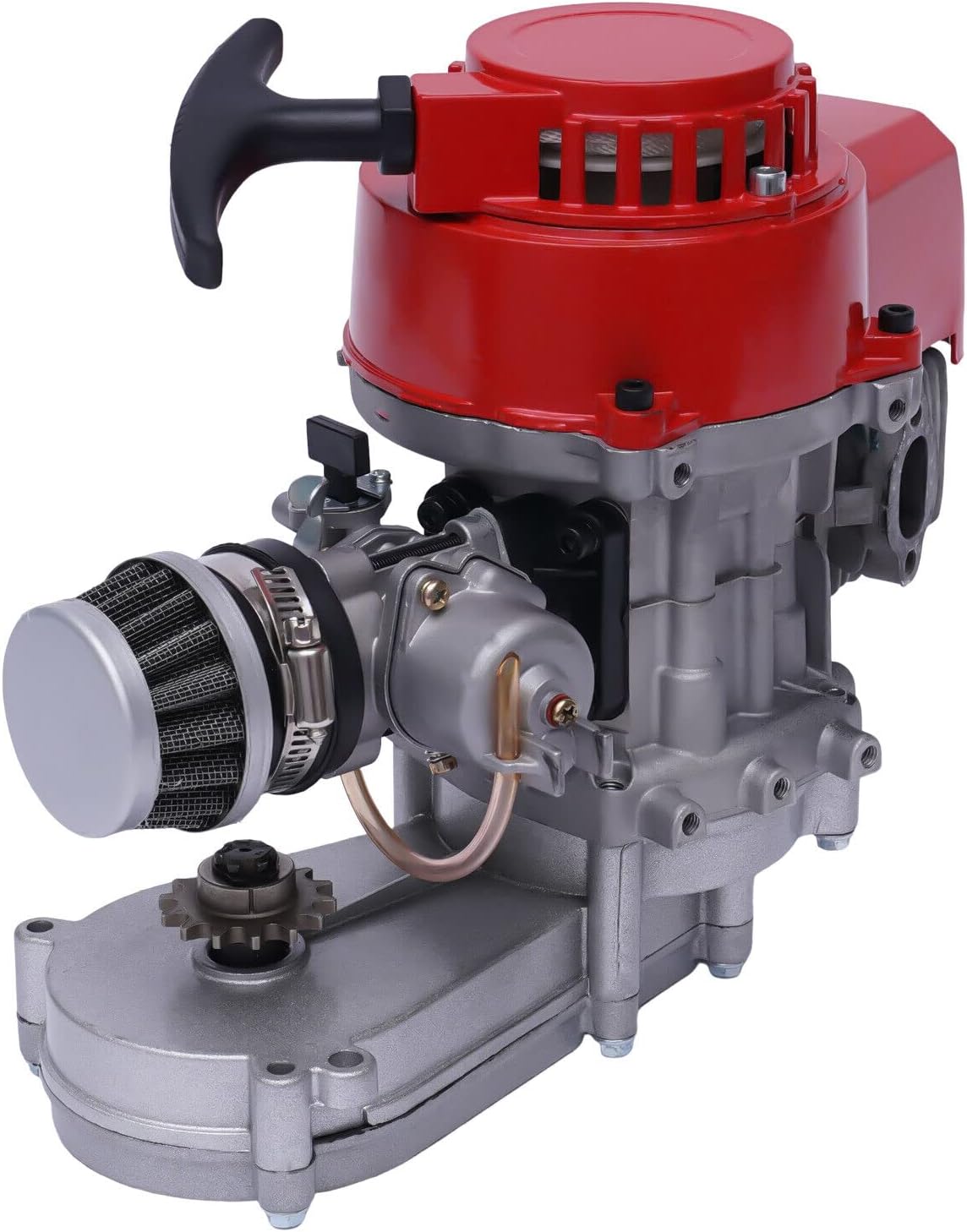150CC 4 Stroke Engine Motor, Gy6 Single Cylinder Complete Engine Kit for 110cc-150cc Atvs and Go Karts and 11" Long Box Engine Size Scooters High-Flow Oil Pump CVT Carburetor Top Mount
