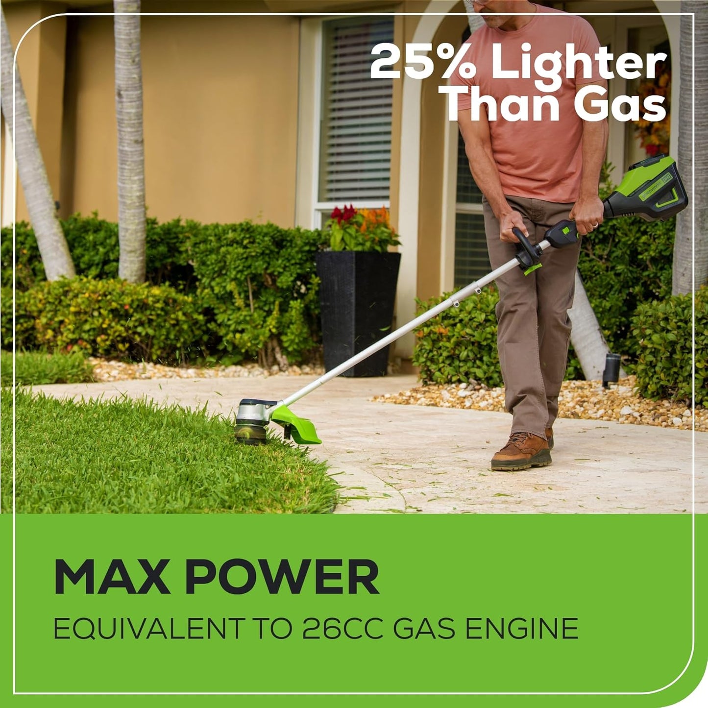 60V 13" Cordless String Trimmer & Leaf Blower Combo Kit, 4.0 Ah Battery and Charger Included