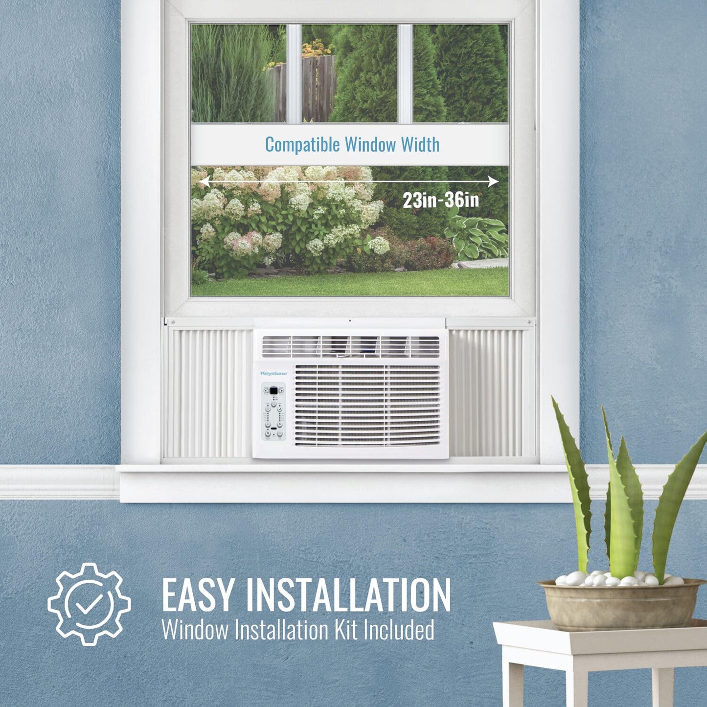 14,500 BTU Window Air Conditioner and Dehumidifier