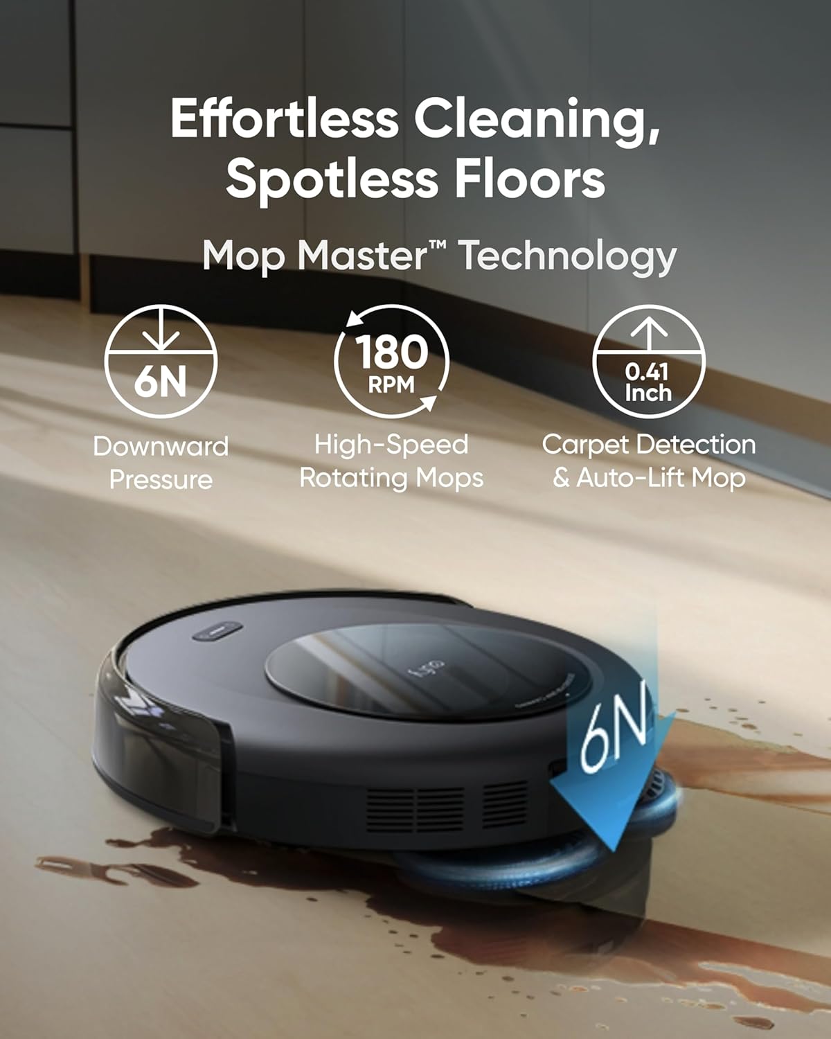 Robot Vacuum C10 with Self Emptying Station, Up to 60 Days Hands Free Cleaning, Edge Expansion Brush, 4000Pa Powerful Suction, 2.85-Inch Ultra-Slim Body, Smart Mapping, Lidar Navigation