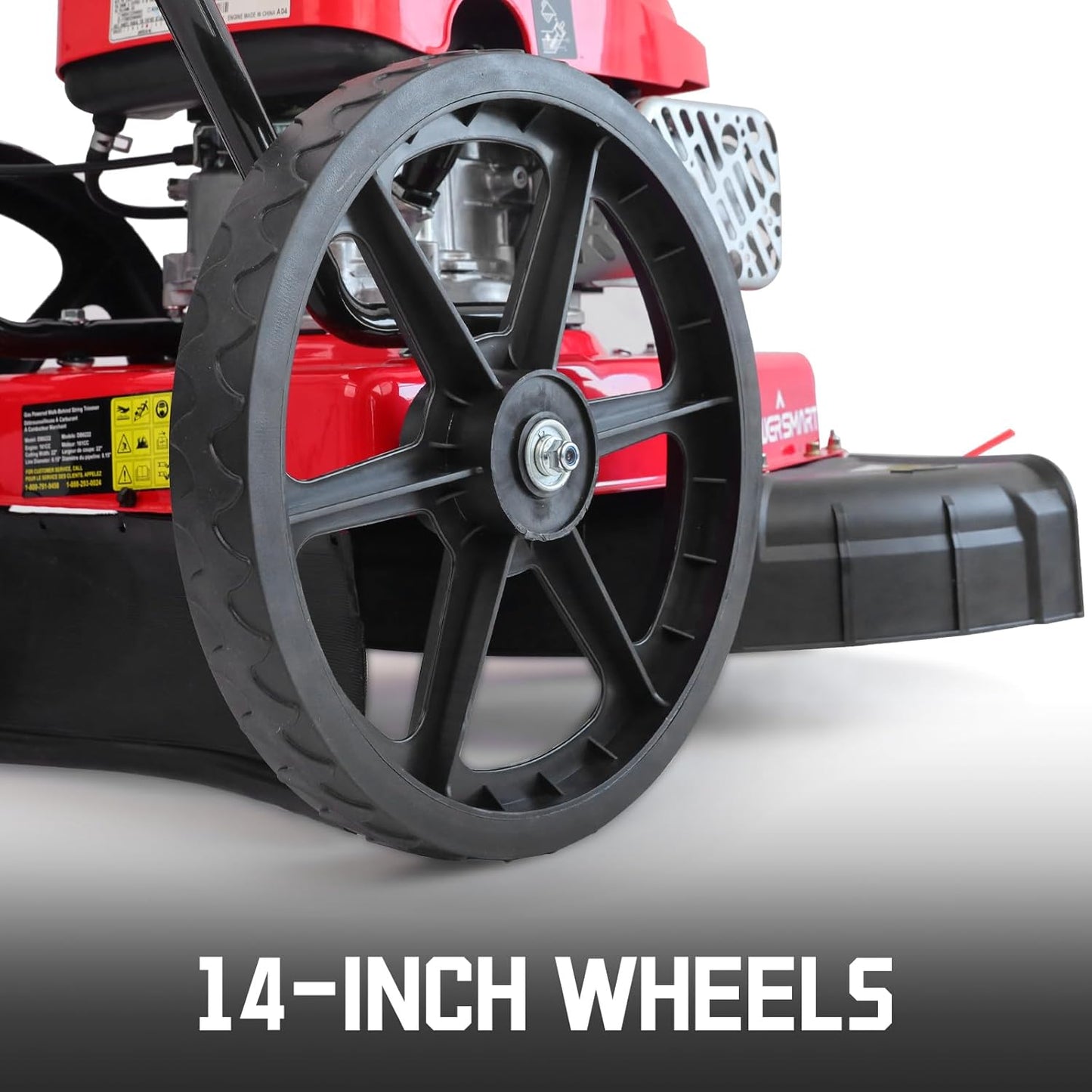 Gas Walk Behind String Trimmer 22-Inch with High Wheels (DB6222)