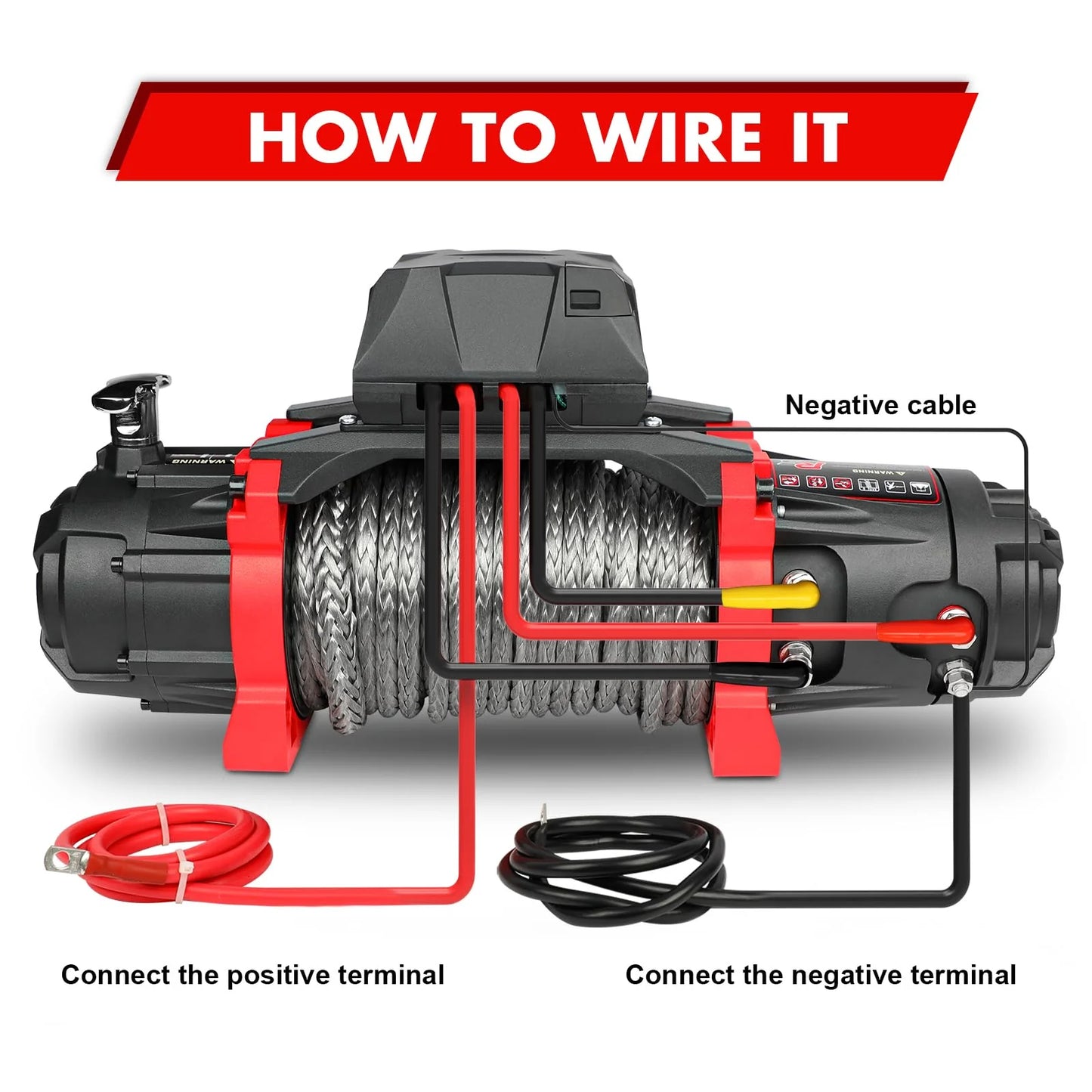 13500 lb Load Capacity Electric Winch for Towing Truck Off Road