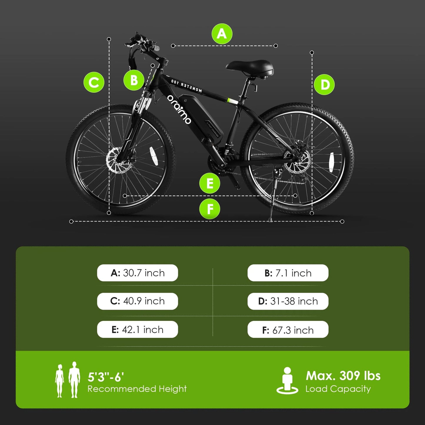 Electric Bike for Adults with 350W BAFANG Motor