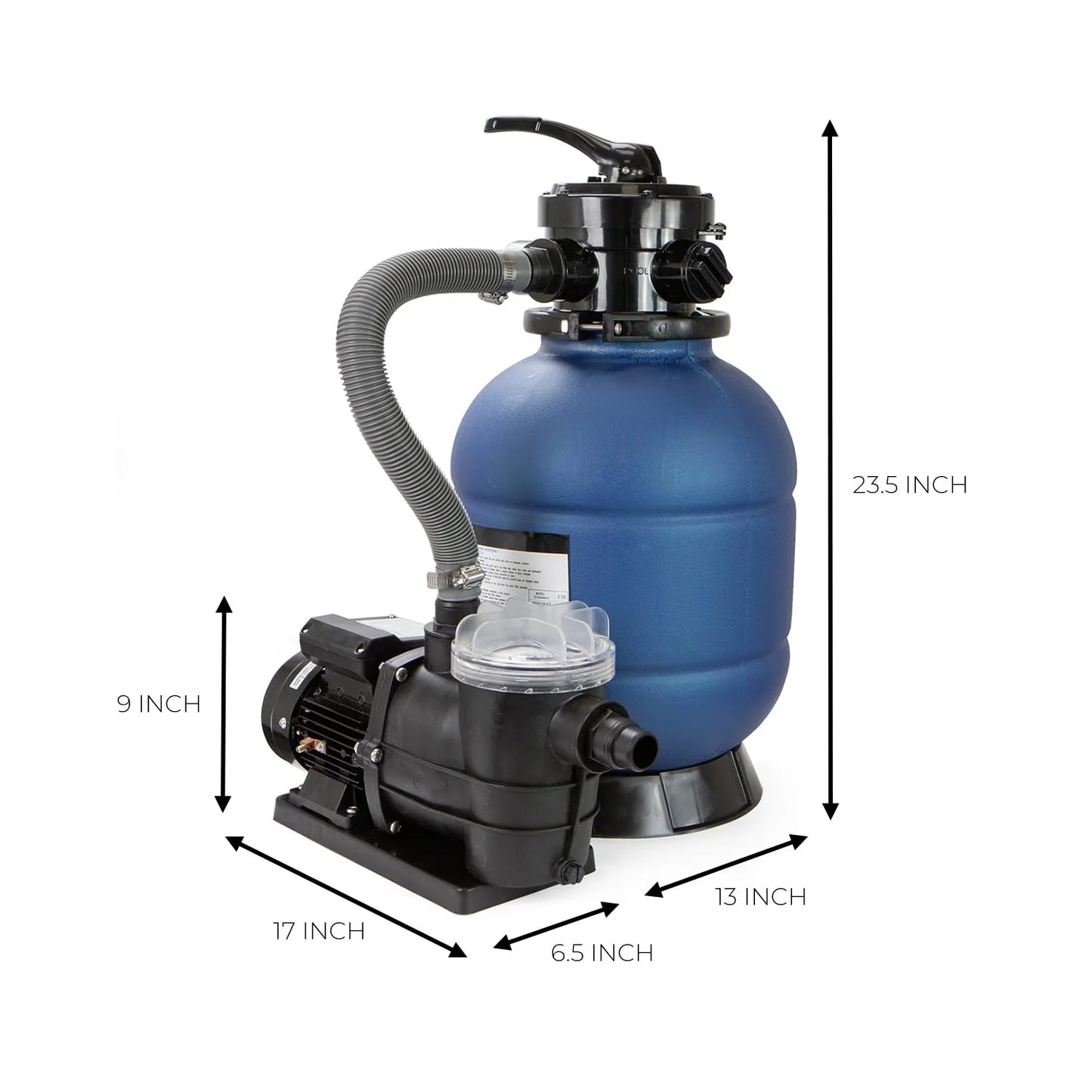 XtremepowerUS 13" Sand Filter 3/4HP Pool Pump