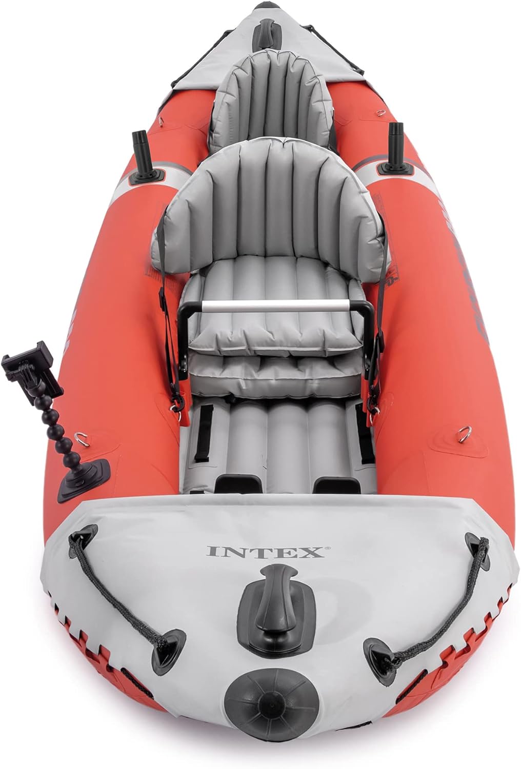 68309EP Excursion Pro K2 Inflatable Kayak Set: Includes Deluxe 86in Kayak Paddles and High-Output Pump �� SuperTough PVC �� Adjustable Bucket Seat �� 2-Person �� 400lb Weight Capacity