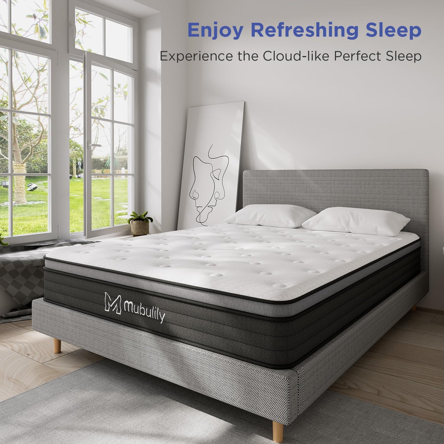 10 Inch Hybrid Mattress in a Box with Gel Memory Foam