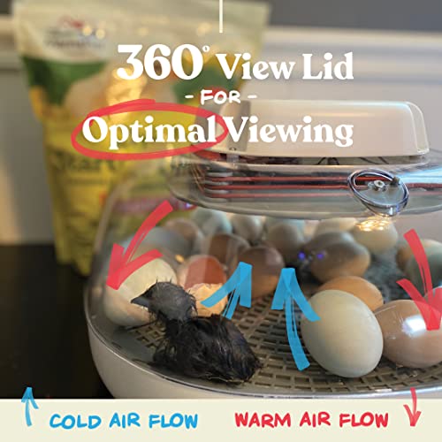 Farms Nurture Right Egg Incubator for Hatching Chicks - Holds 22 Eggs