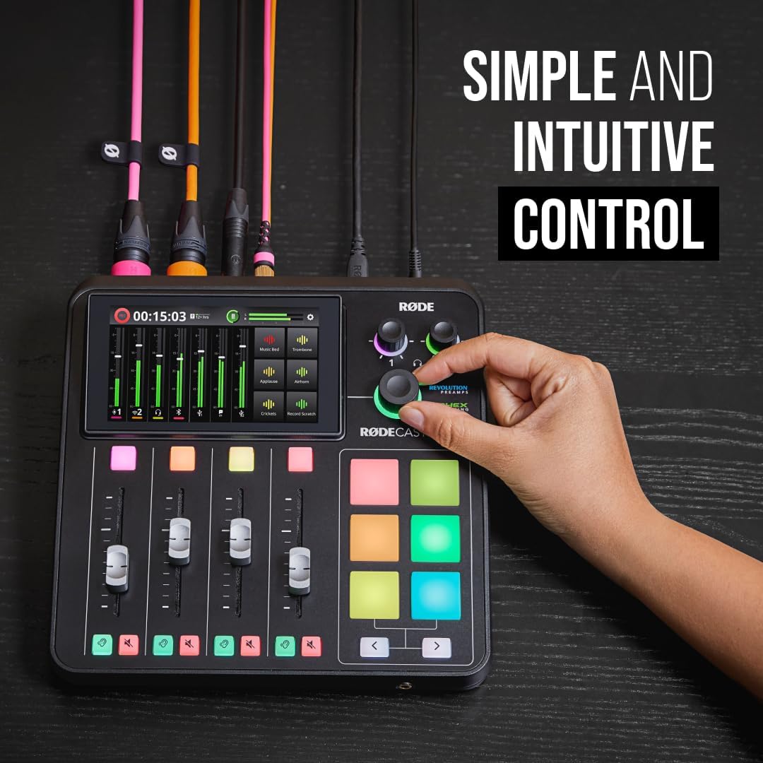 All-in-One Production Solution for Podcasting, Streaming, Music Production and Content Creation,Black