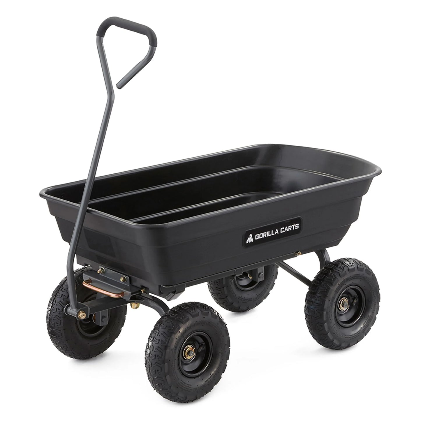 Poly Garden Dump Cart with Easy to Assemble Steel Frame