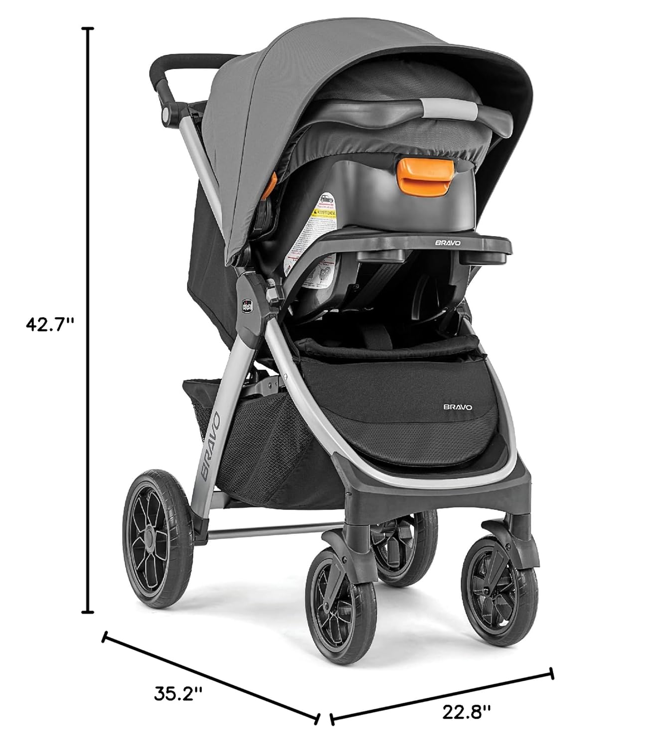 A foldable baby carriage equipped with 35 zip-style long-lasting baby safety seats and a baby carriage set. | Chunsan / Black