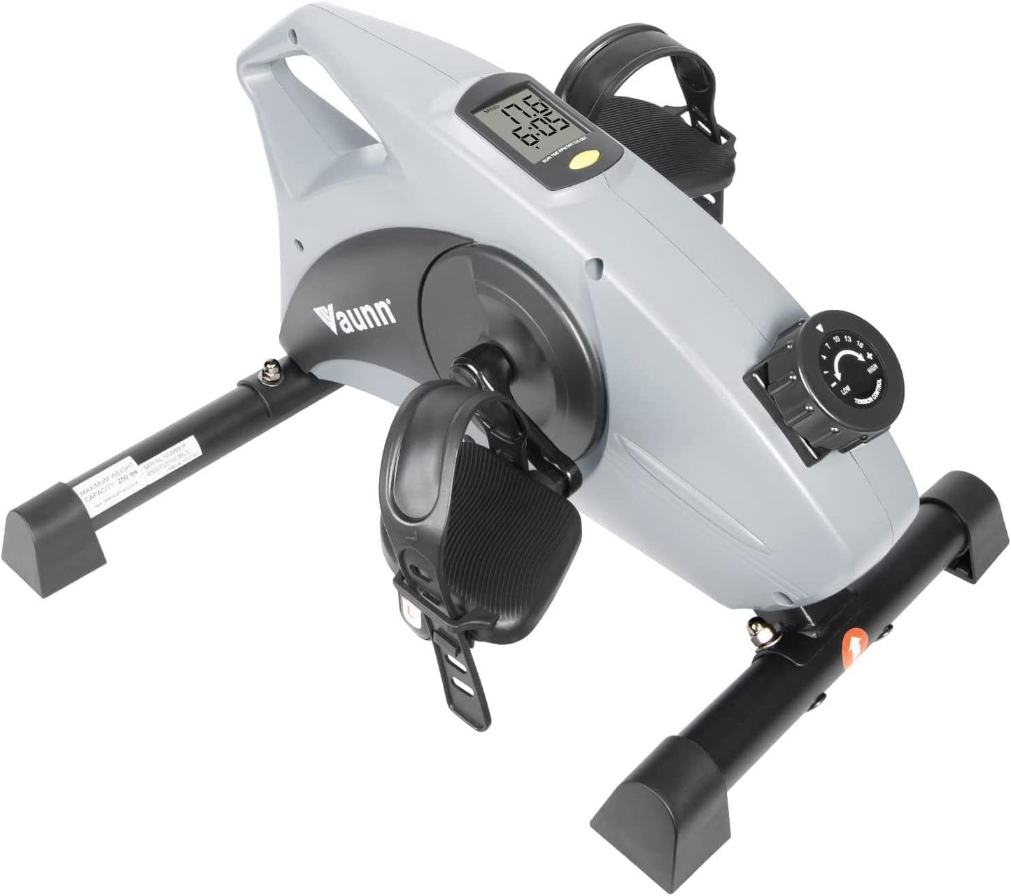 Desk Bike Pedal Exerciser with Electronic Display for Indoor Physical Therapy