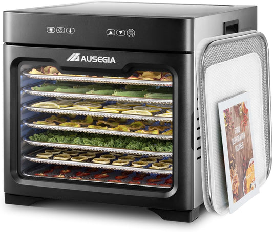Commercial Large 12 Trays Food Dehydrator, Usable Area up to 22.67ft, 1200W Full Stainless Steel Dryer Machine, up to 190�� Temperature, for Meat, Fruit, Veggies, Beef, Herbs, Pet Foods