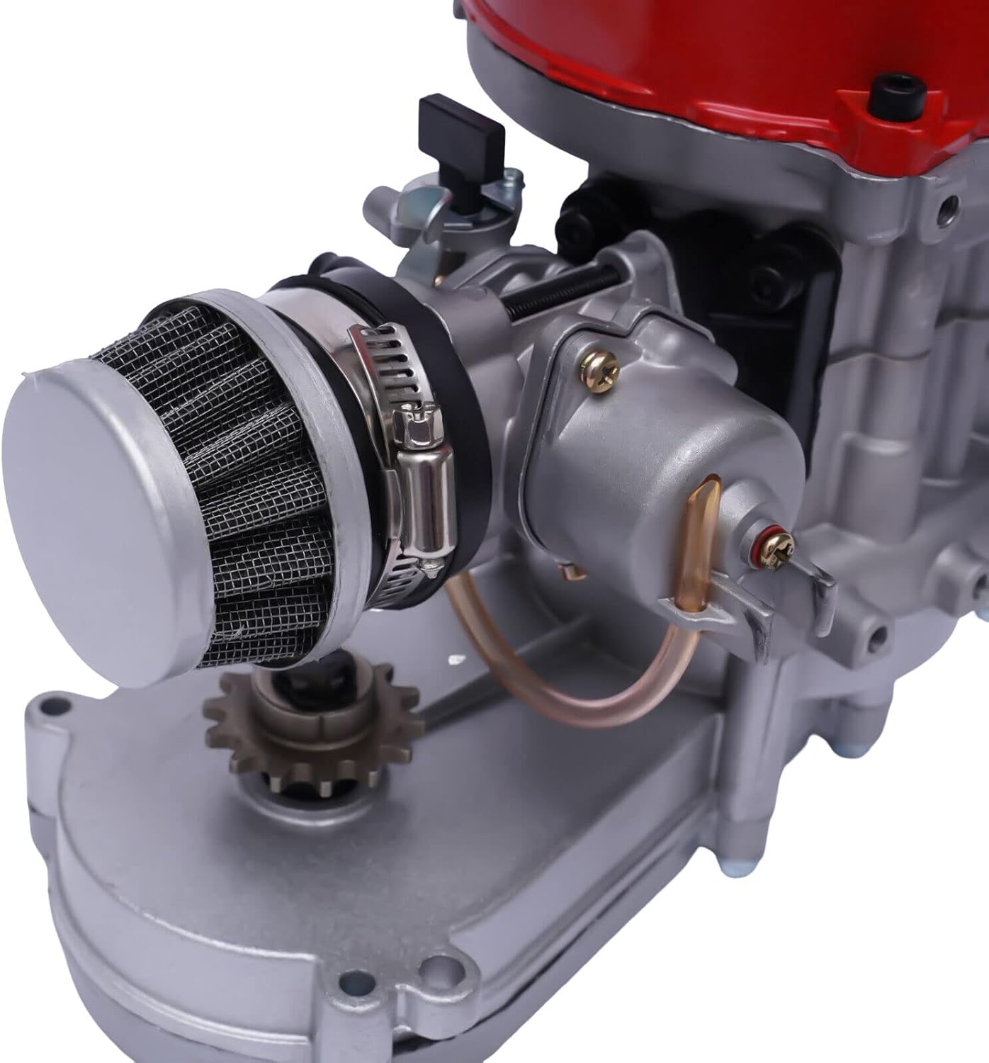 150CC 4 Stroke Engine Motor, Gy6 Single Cylinder Complete Engine Kit for 110cc-150cc Atvs and Go Karts and 11" Long Box Engine Size Scooters High-Flow Oil Pump CVT Carburetor Top Mount