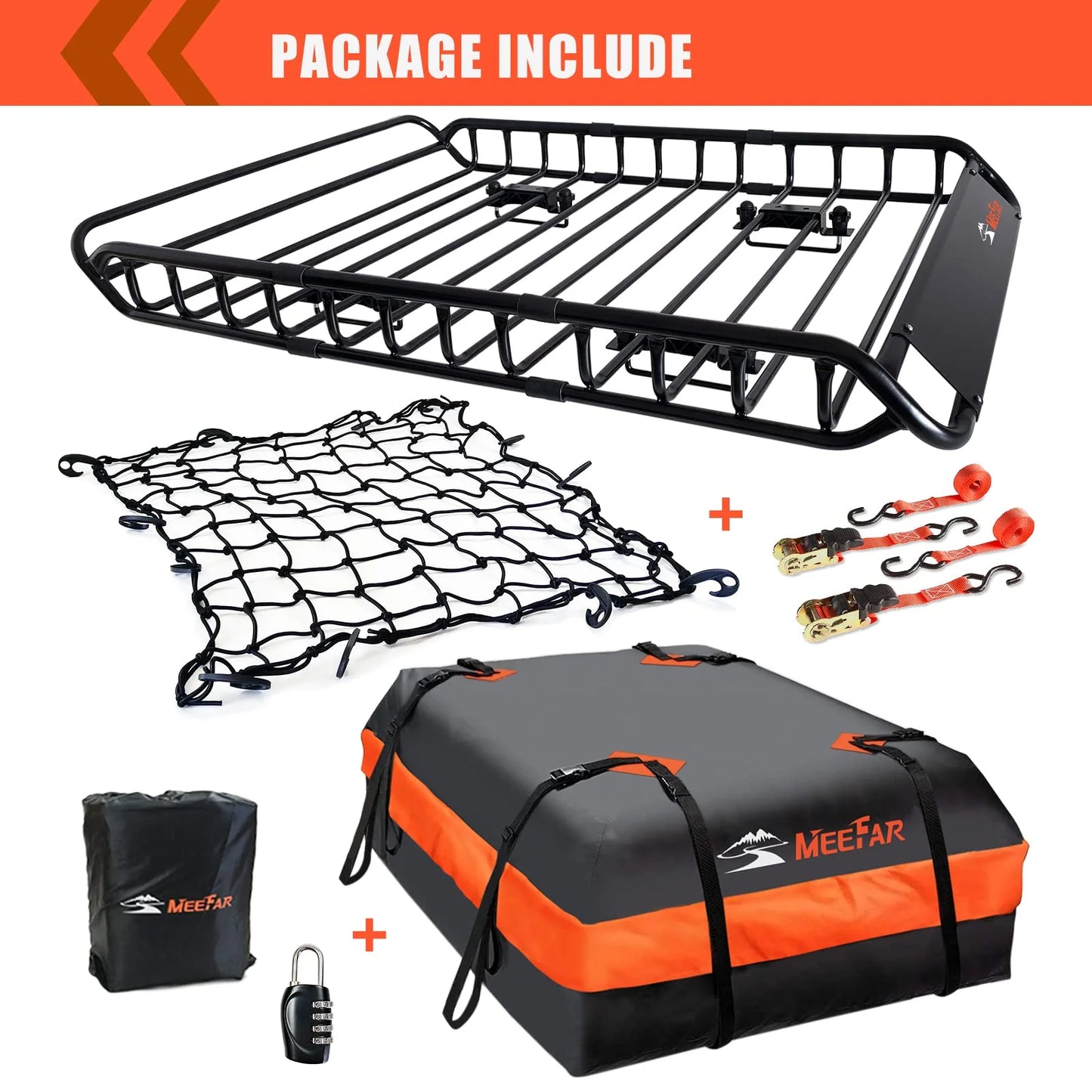 Roof Rack Carrier Basket Universal Rooftop