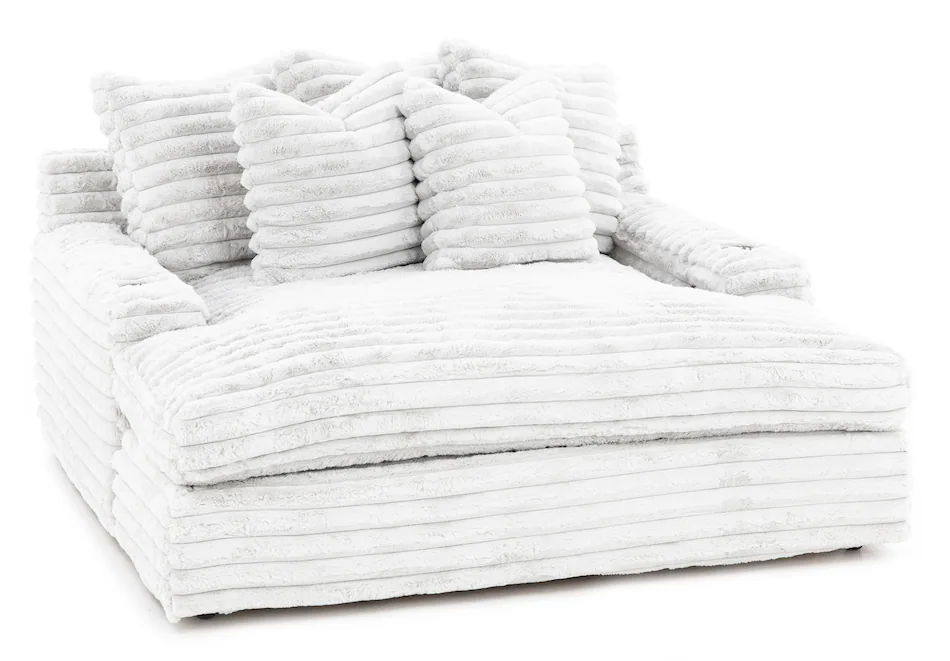 Autumn Sale - Nestle Chaise Lounge With Dual Cupholders And Charging Ports