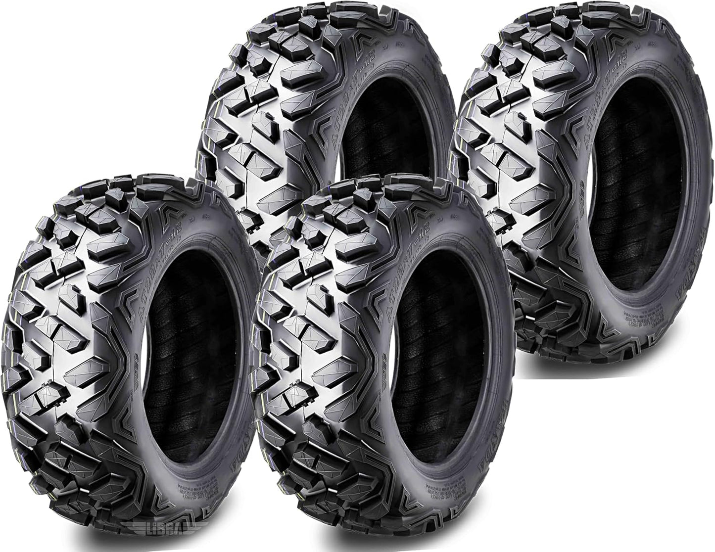 Set of 4 New ATV/UTV Tires 27x9-14 Front & 27x11-14 Rear /6PR P350-10385/10386...