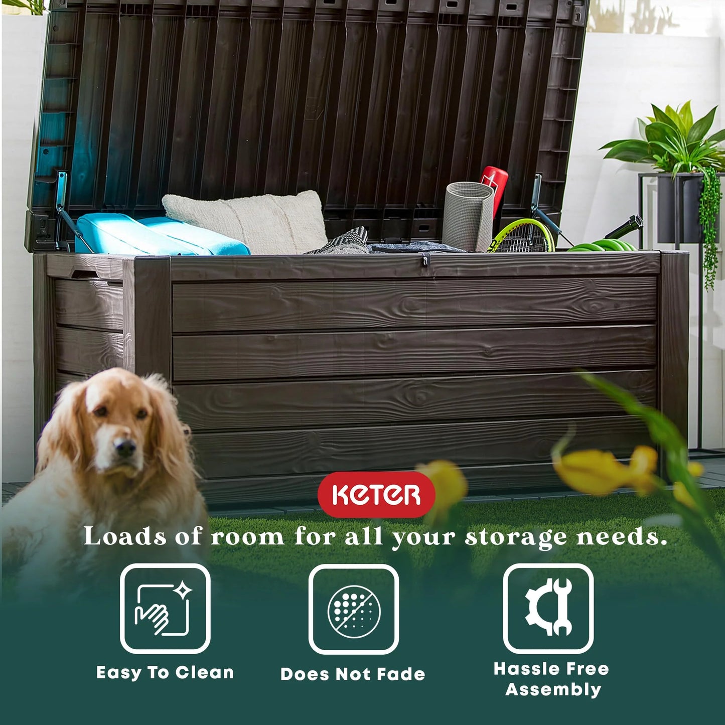 Westwood 150 Gallon Plastic Outdoor Storage Deck Box