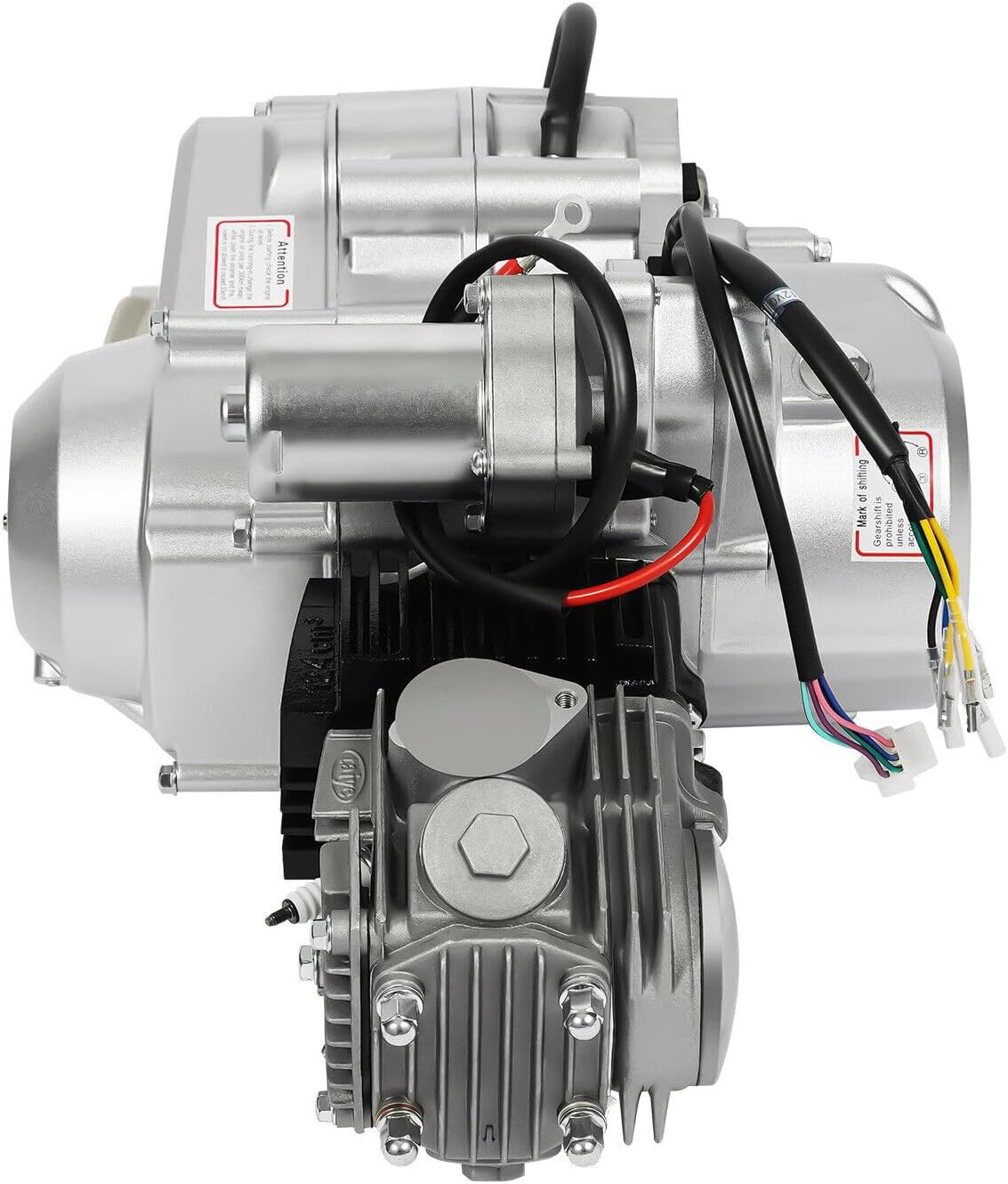 150CC 4 Stroke Engine Motor, Gy6 Single Cylinder Complete Engine Kit for 110cc-150cc Atvs and Go Karts and 11" Long Box Engine Size Scooters High-Flow Oil Pump CVT Carburetor Top Mount