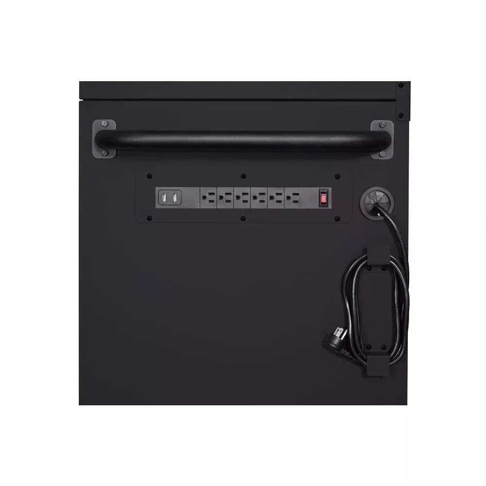 HEAVY-DUTY 56 IN. W 18-DRAWER COMBINATION TOOL CHEST AND CABINET SET, MATTE BLACK