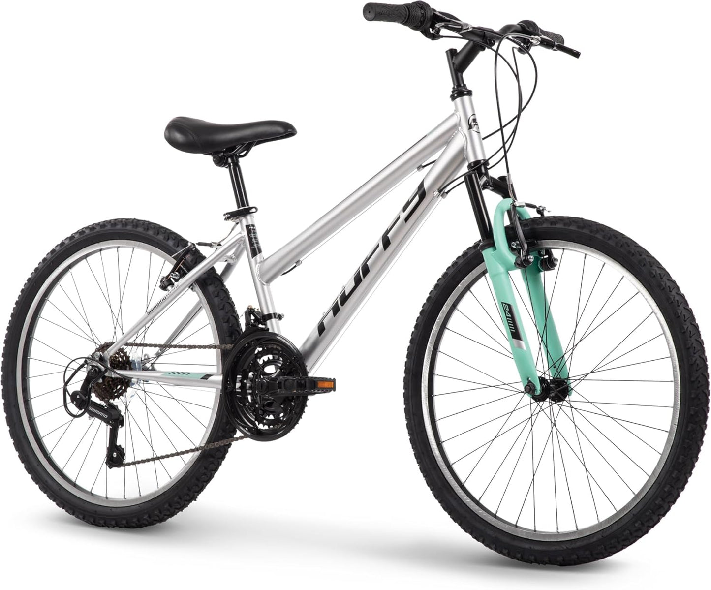 Mountain Hardtail Mountain Bike for Boys/Girls/Men/Women, 20"/24"/26" Sizes, 6 or 21 Speed Shimano Twist Shifting, Front or Dual Suspension, Comfort Saddle, Sleek Colors