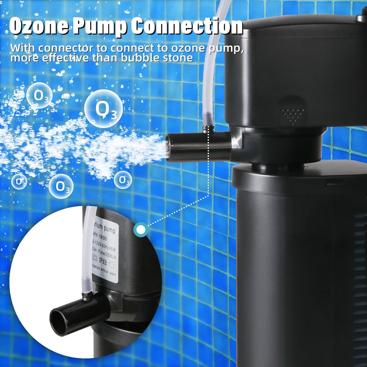 600GPH Cold Plunge Filter Small Pool Filter for Up to 1000 Gal Ice Bath Hot Tub Cloudy Water Cleaner with Green Clean Machine fof Cold Pod