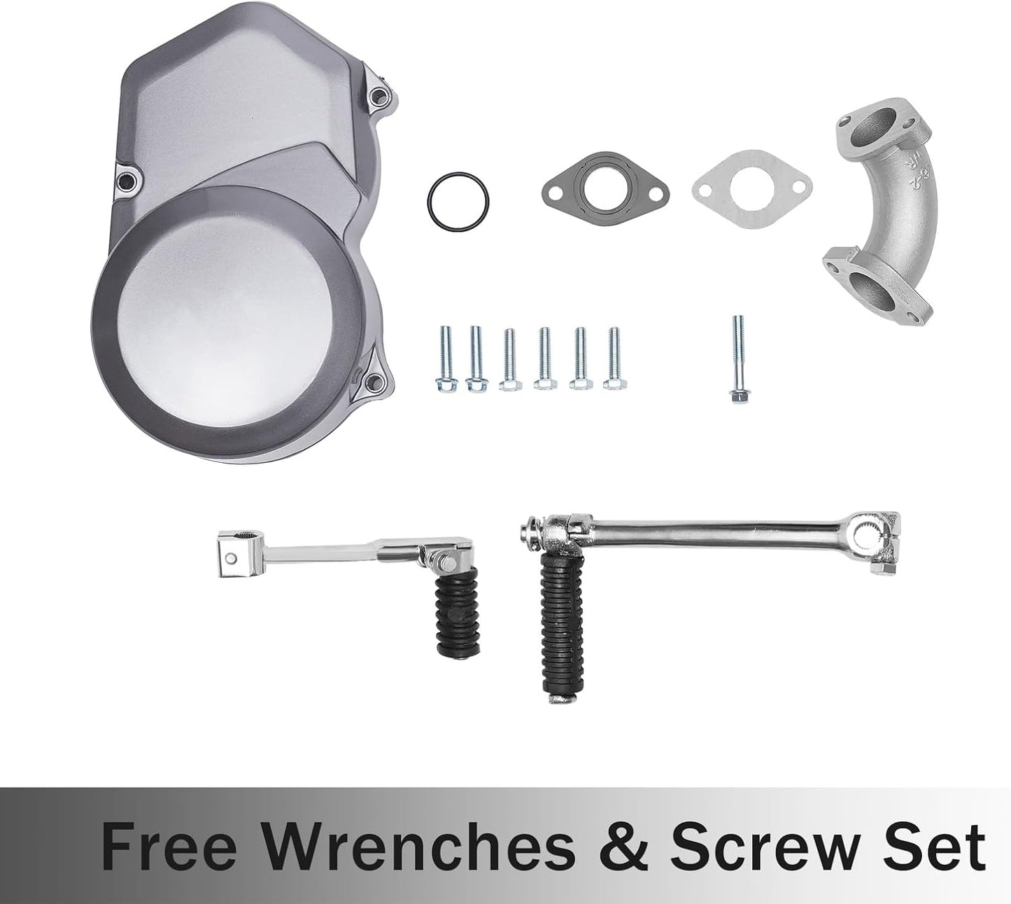 150CC 4 Stroke Engine Motor, Gy6 Single Cylinder Complete Engine Kit for 110cc-150cc Atvs and Go Karts and 11" Long Box Engine Size Scooters High-Flow Oil Pump CVT Carburetor Top Mount