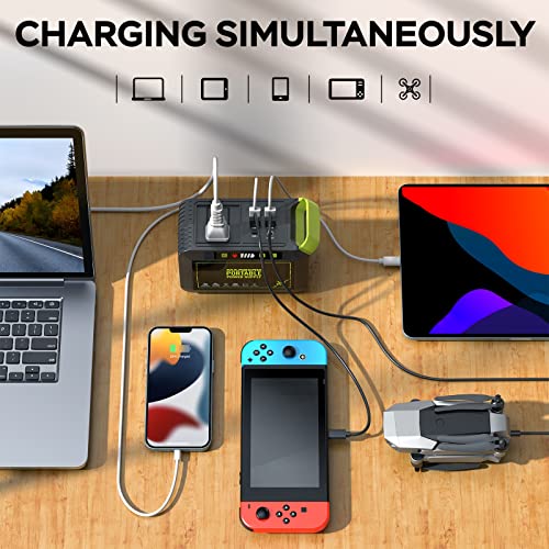 88Wh Portable Power Station 24000mAh Camping Solar Generator Lithium Battery