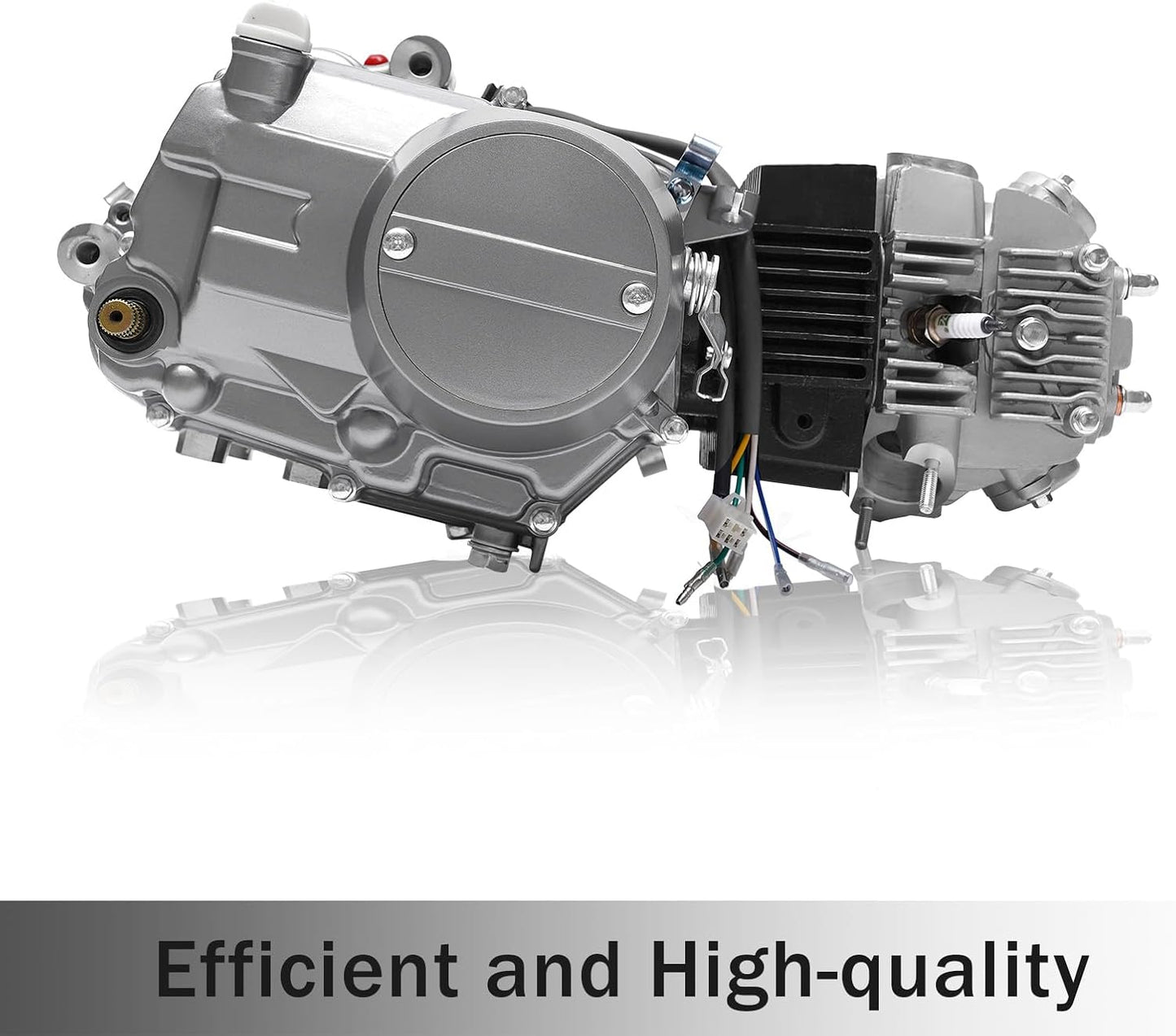 150CC 4 Stroke Engine Motor, Gy6 Single Cylinder Complete Engine Kit for 110cc-150cc Atvs and Go Karts and 11" Long Box Engine Size Scooters High-Flow Oil Pump CVT Carburetor Top Mount