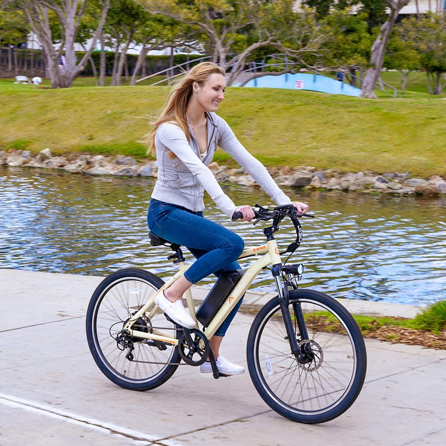 EB5 Electric Bike for Adults with Peak 500W Brushless Motor, 40Miles 20MPH Commuting Electric Mountain Bike with 360Wh Removable Battery, 7-Speed, 26" Tires and Front Fork Suspension