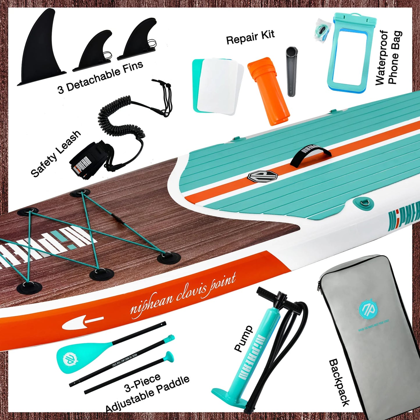 Inflatable Stand Up Paddle Board with SUP Accessories