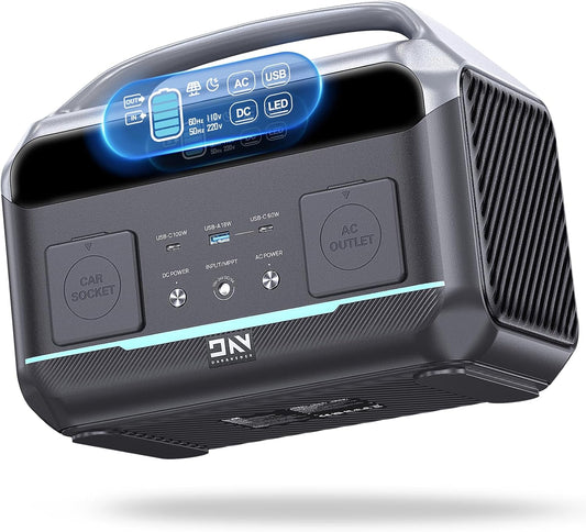 Portable Power Station 56000mAh, 179.2Wh LiFePO4 Battery Backup w/ 2 300W (Peak 600W) AC Outlets, 1.5hrs Fast Charging, Power Bank for Hurricane Emergency/Outdoor Camping/RVs/Home Use