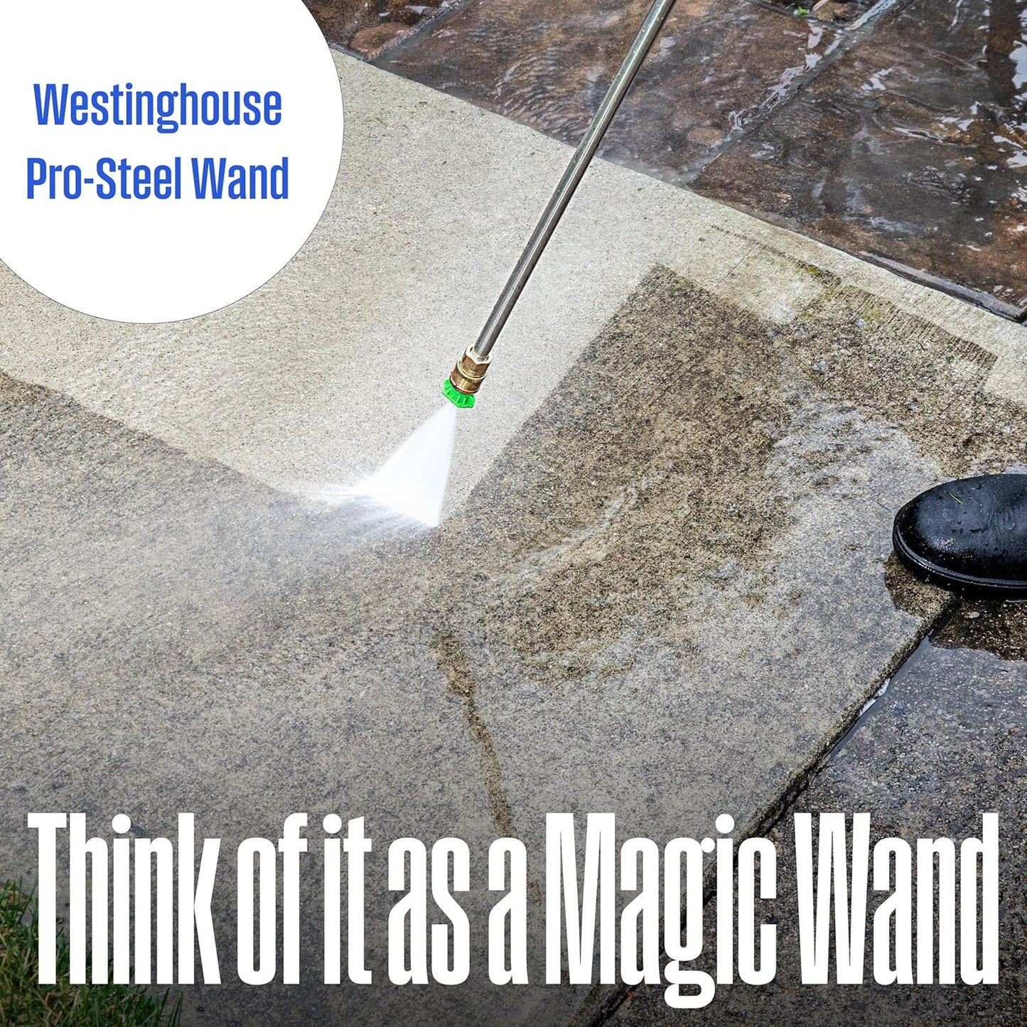 WPX3400 Gas Pressure Washer, 3400 PSI and 2.6 Max GPM, Onboard Soap Tank, Spray Gun and Wand, 5 Nozzle Set, for Cars/Fences/Driveways/Homes/Patios/Furniture