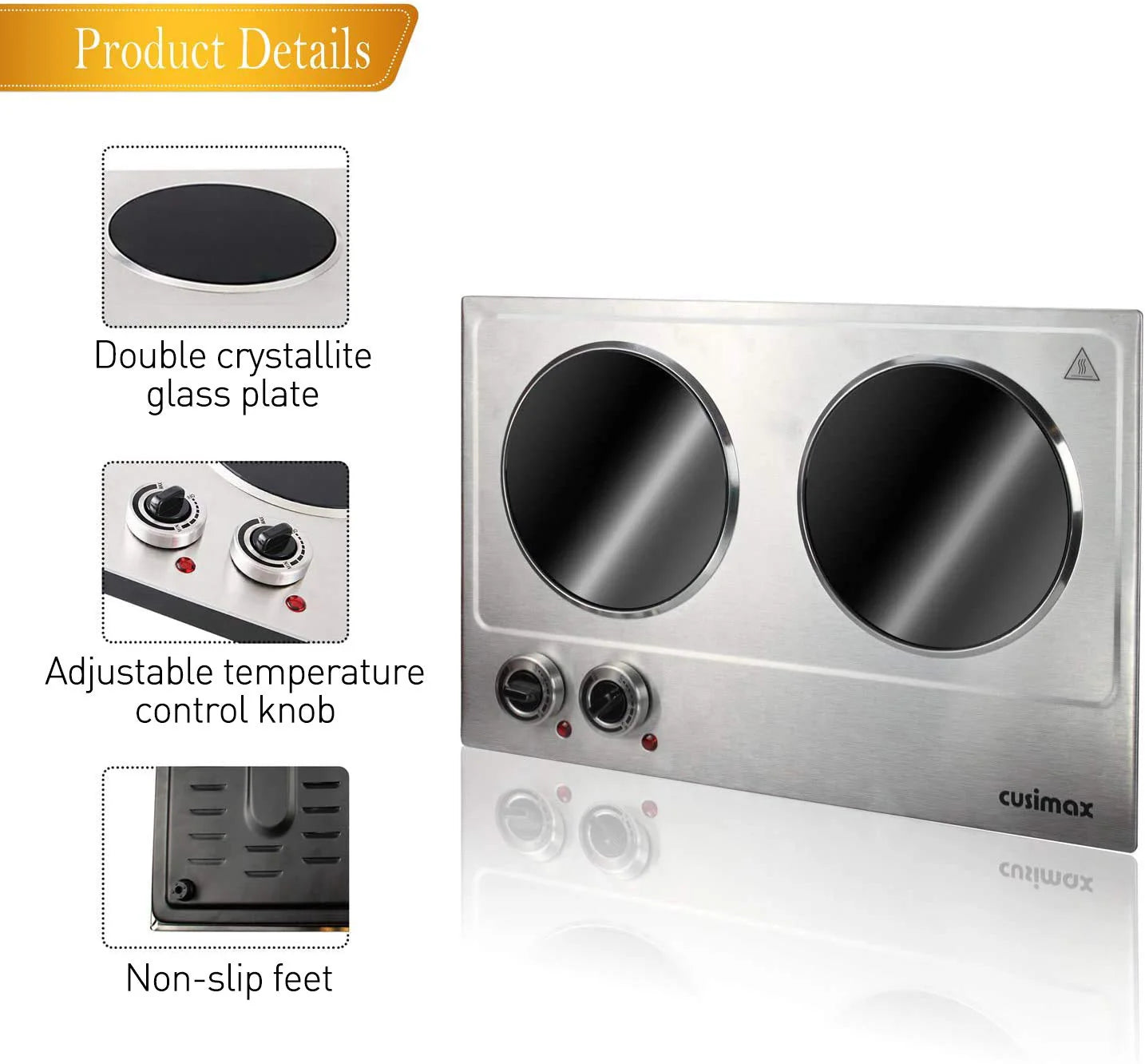1800W Ceramic Electric Hot Plate for Cooking
