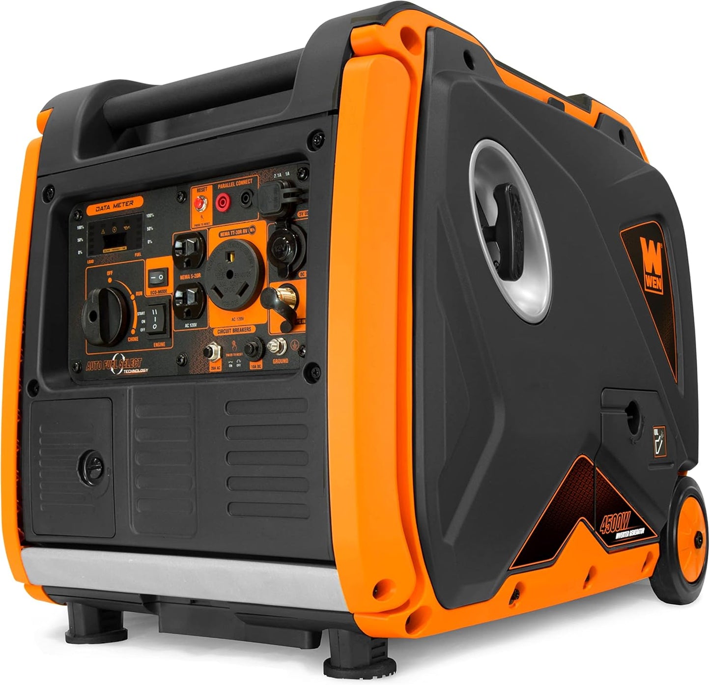 Quiet 6800-Watt Dual Fuel RV-Ready Electric Start Portable Inverter Generator with Fuel Shut Off and CO Watchdog for Electric Vehicle Backup (DF680iX)