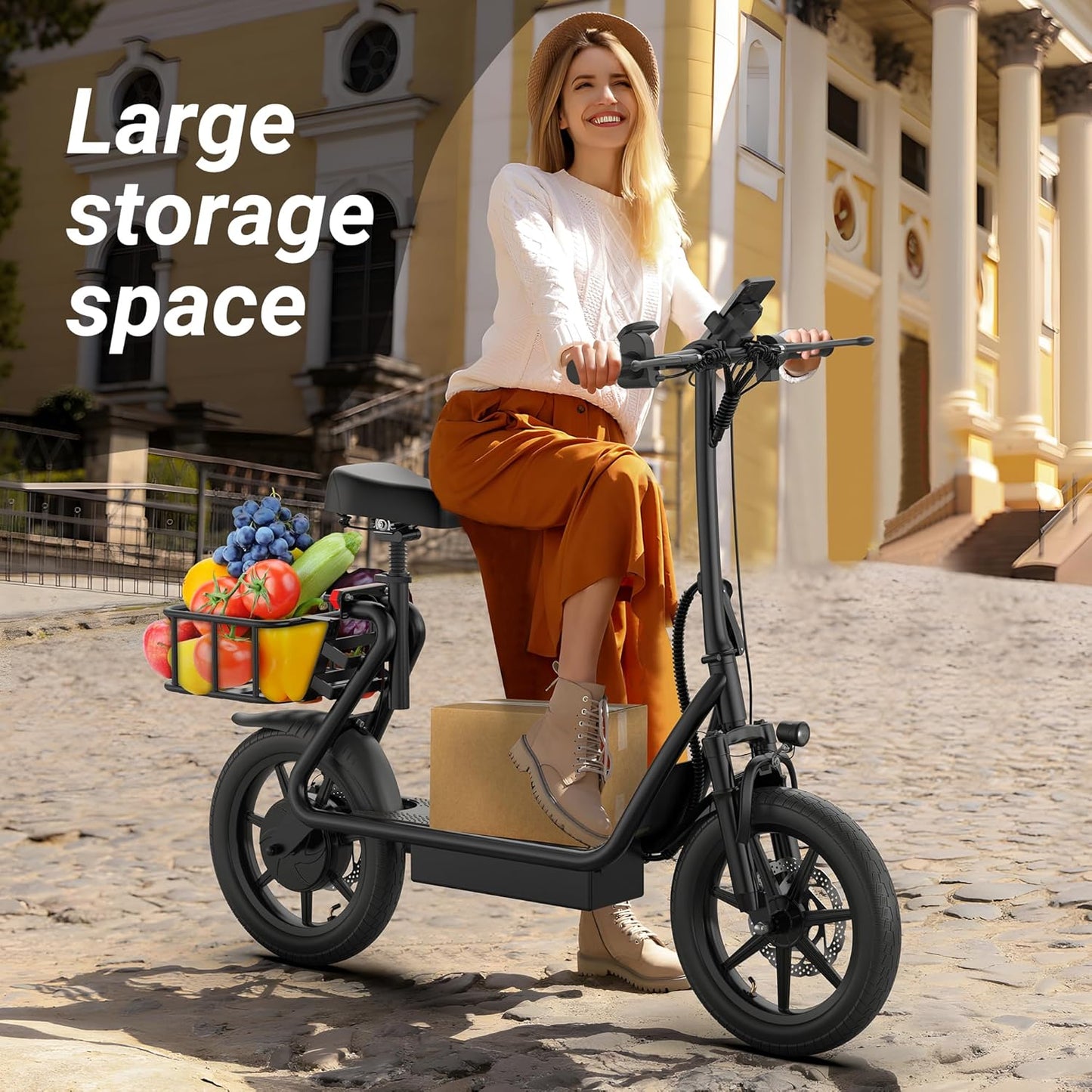 Electric Scooter Adults,Max 19/27/49 Miles Ranges,Top Speed 19/22 mph,350/750W Peak Motor, Folding E-Scooter with Dual Braking Dual Suspension