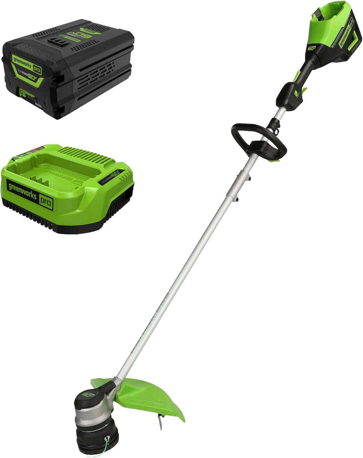 60V 13" Cordless String Trimmer & Leaf Blower Combo Kit, 4.0 Ah Battery and Charger Included
