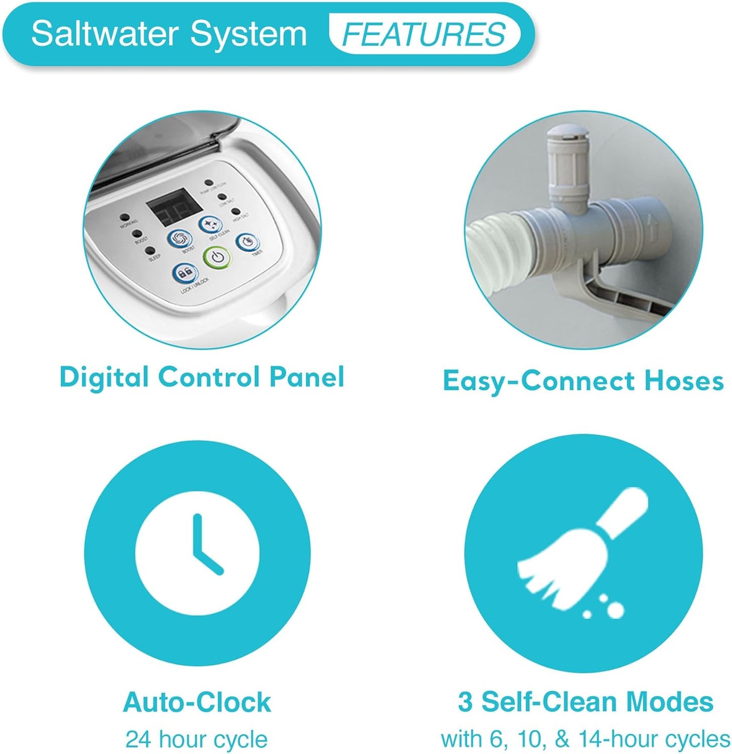 Krystal Clear Saltwater System for Above-Ground Pools up to 15,000 Gallons