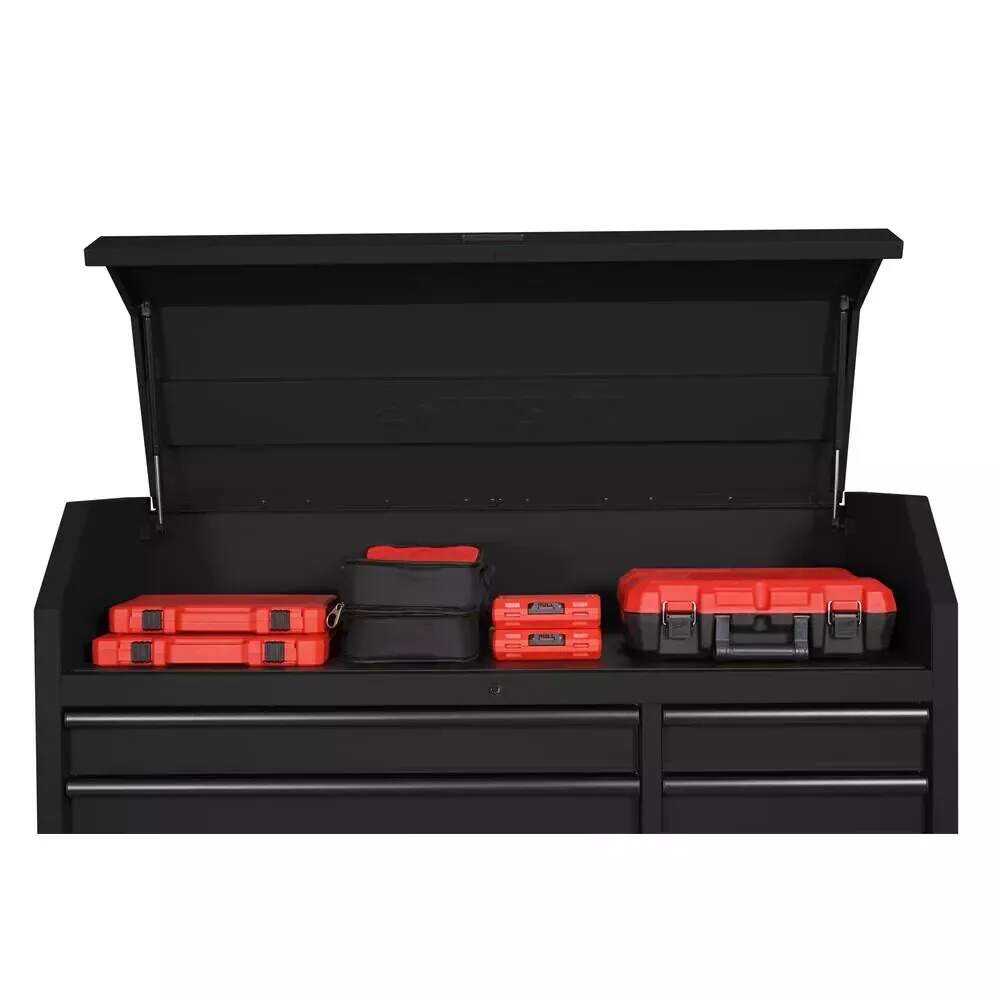 HEAVY-DUTY 56 IN. W 18-DRAWER COMBINATION TOOL CHEST AND CABINET SET, MATTE BLACK