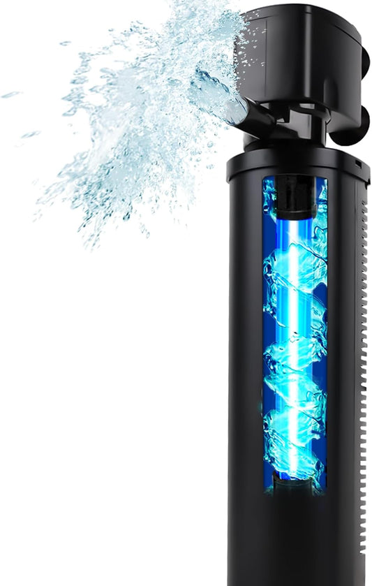 600GPH Cold Plunge Filter Small Pool Filter for Up to 1000 Gal Ice Bath Hot Tub Cloudy Water Cleaner with Green Clean Machine fof Cold Pod