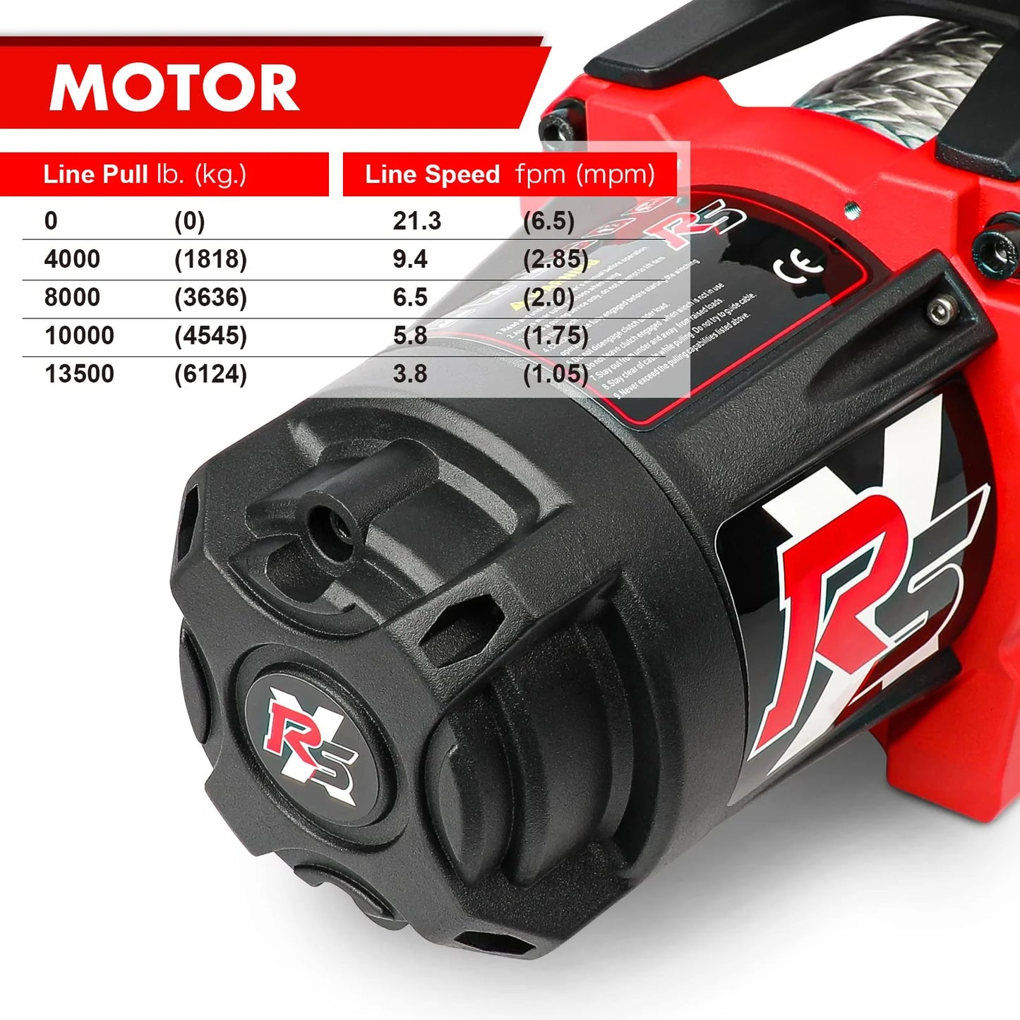 13500 lb Load Capacity Electric Winch for Towing Truck Off Road