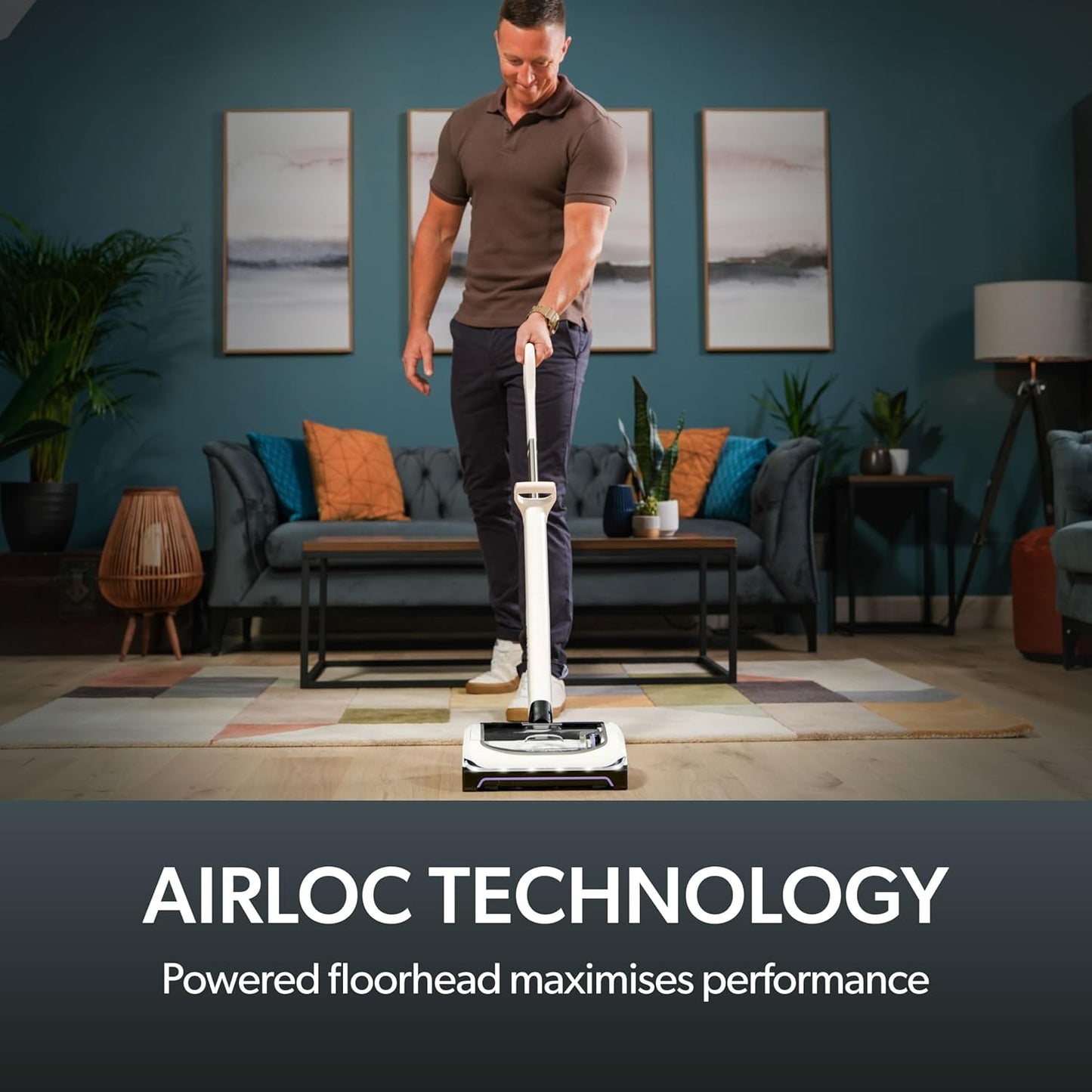 Platinum Cordless Vacuum Cleaner - Includes Anti-Hair Wrap Brush Bar - Perfect for Carpet and Hardwood Floors - Rechargeable 22v Li-ion Battery - Lightweight (7 lbs.)